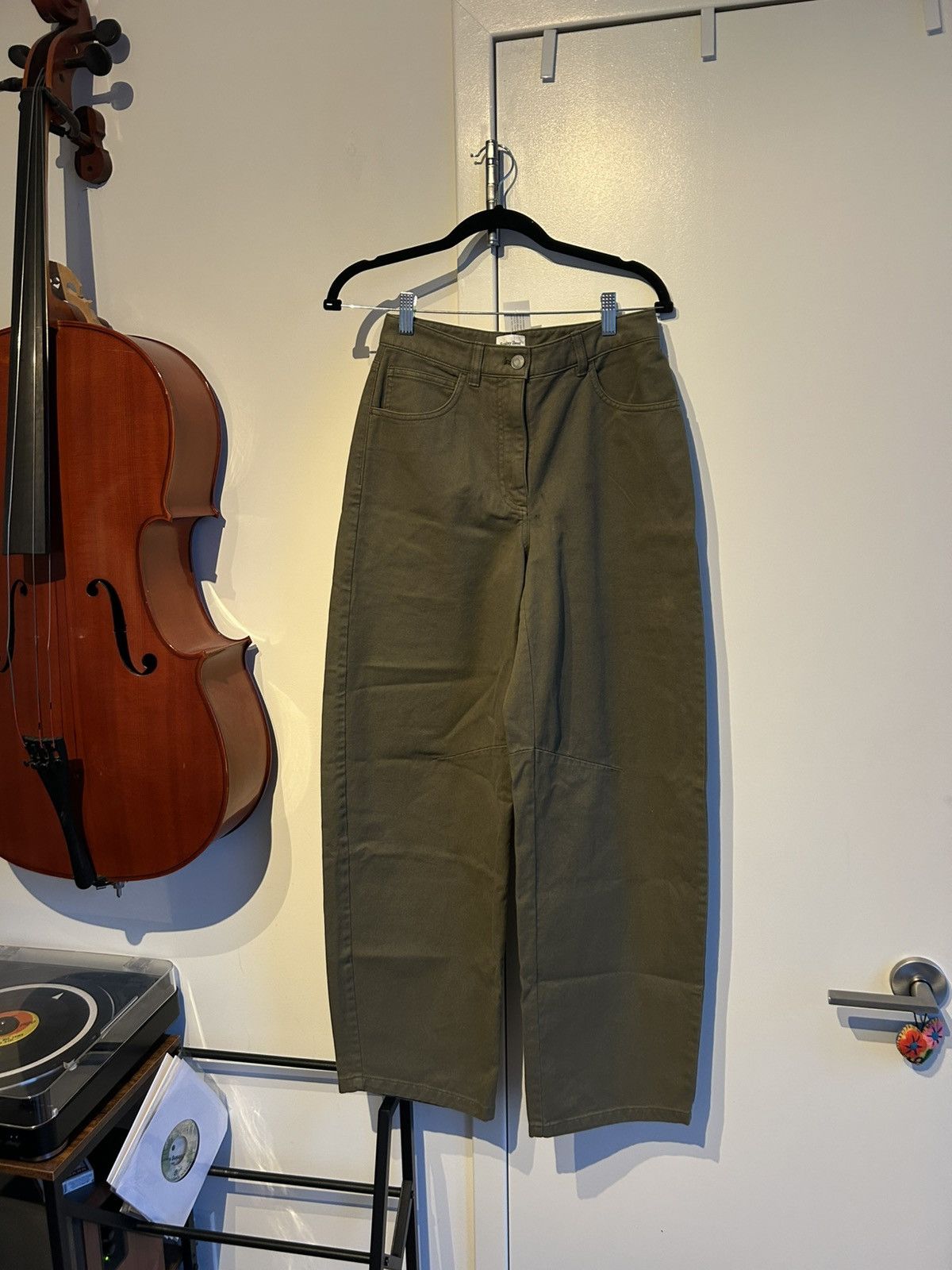 Aritzia Green Wide Leg Flan Pants from Aritzia Size 27" / US 4 / IT 40 - 2 Thumbnail