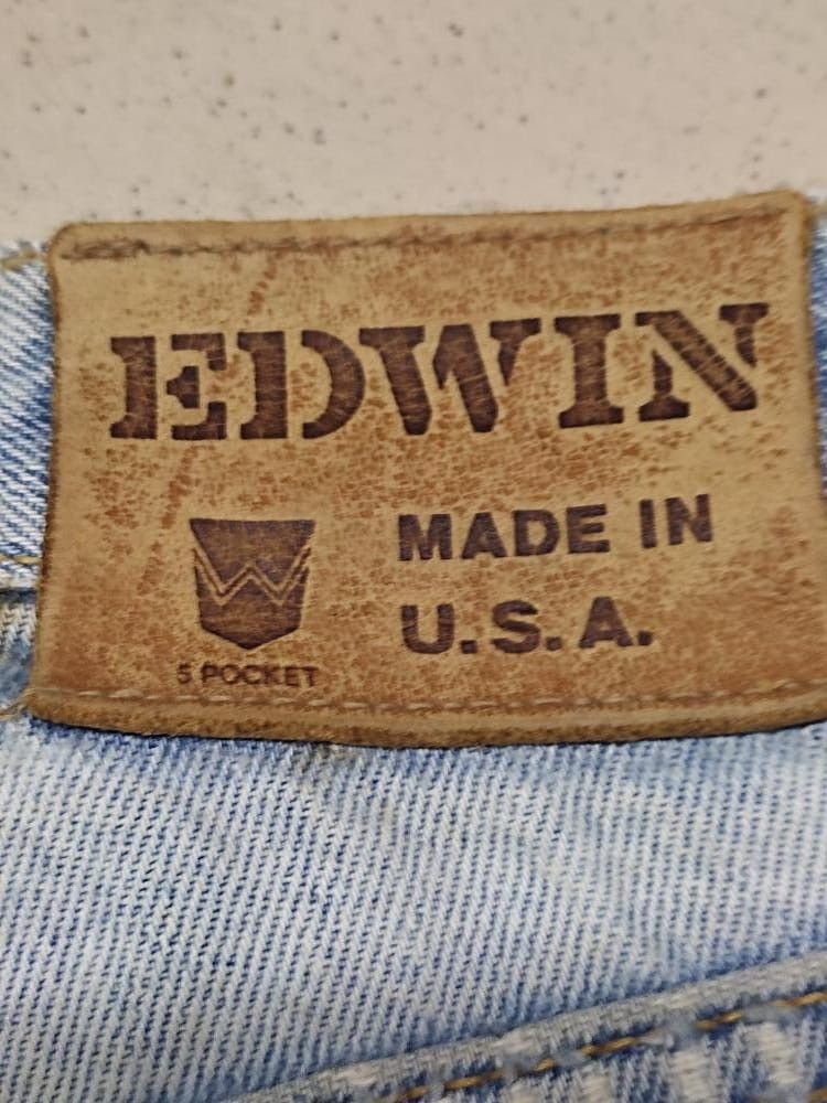 Edwin VINTAGE EDWIN DISTRESSED JEANS MADE IN USA Size US 33 - 12 Thumbnail
