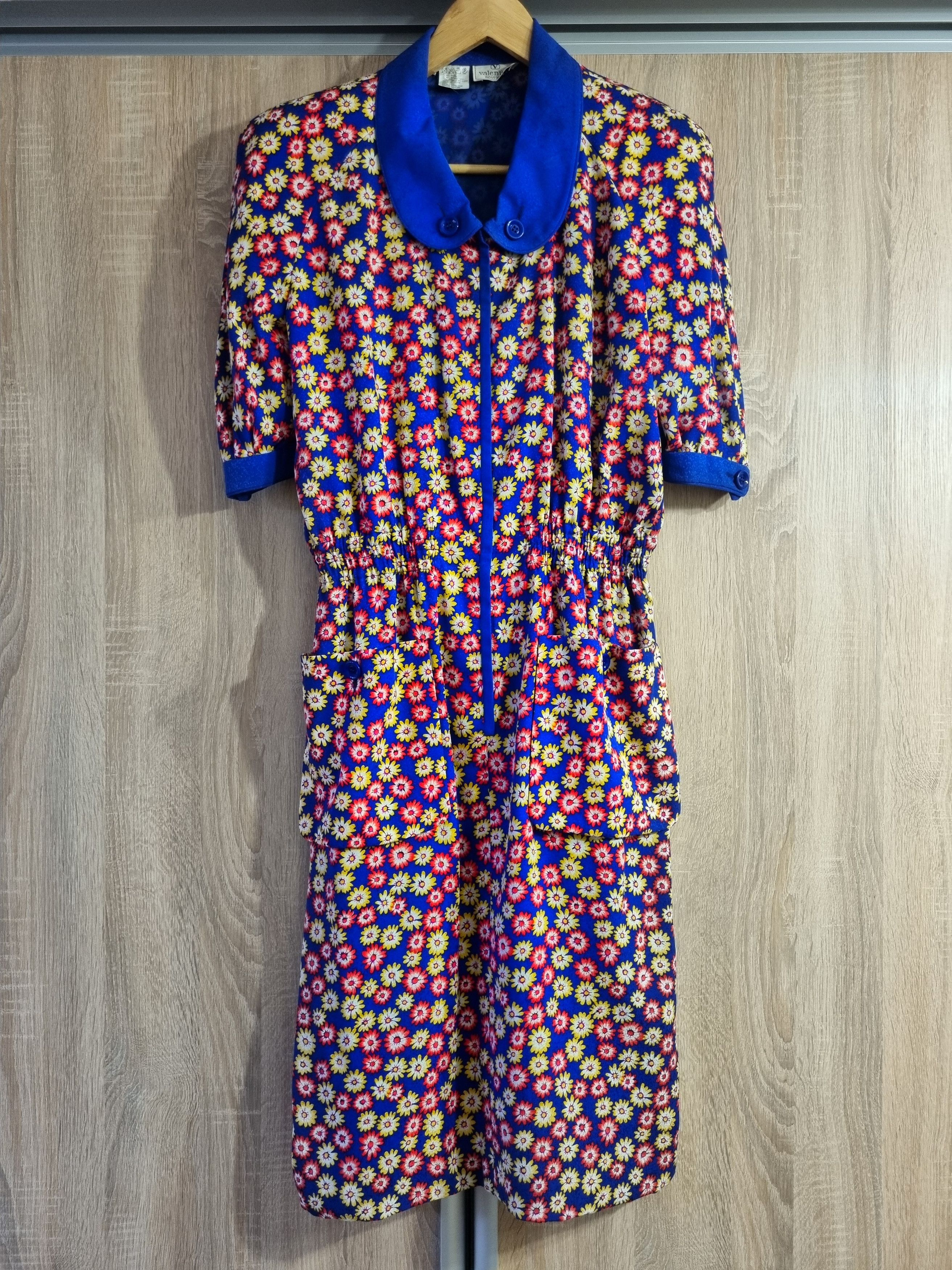 Valentino × Vintage Vintage Valentino Boutique Floral Midi Dress Size XL / US 12-14 / IT 48-50 - 1 Thumbnail