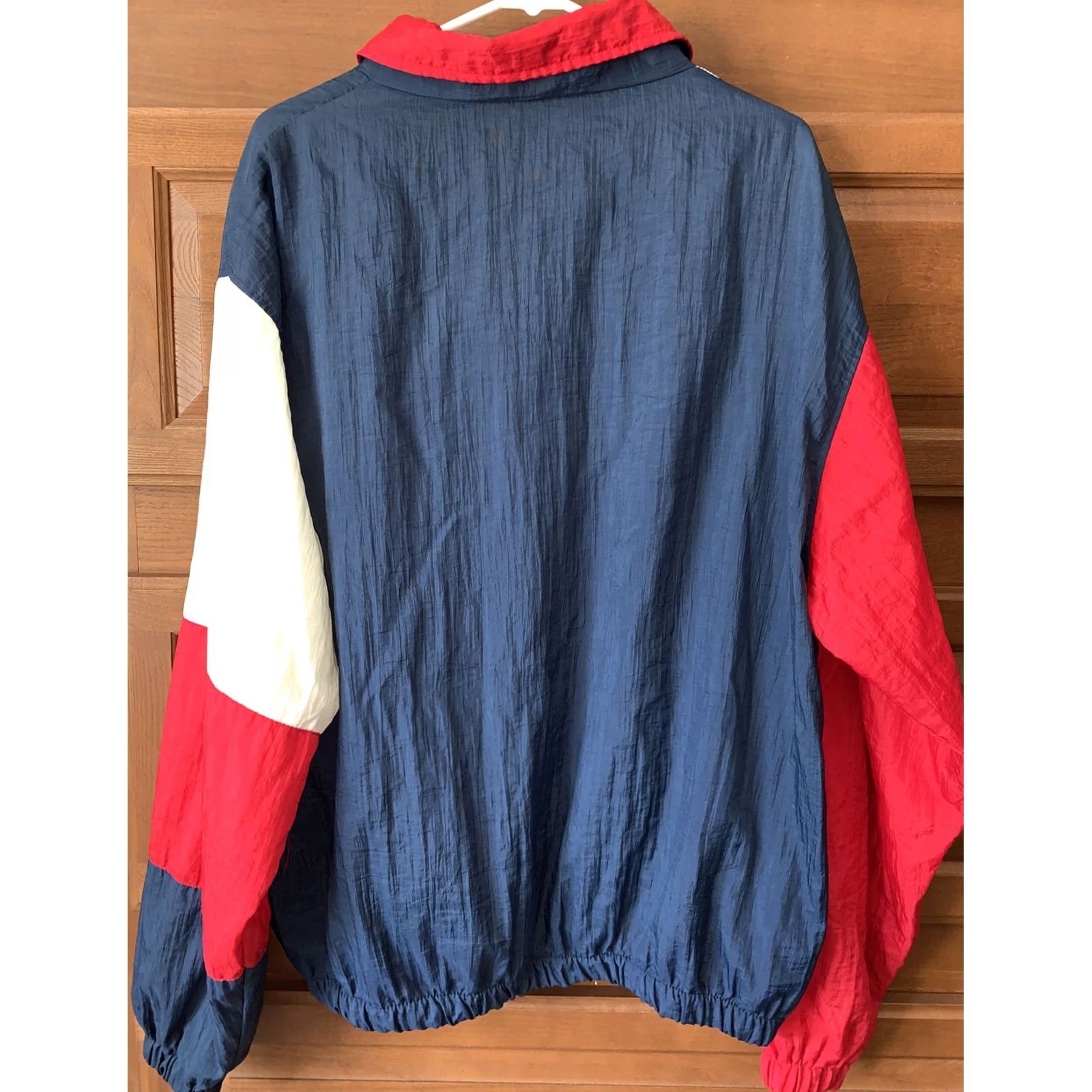 Vintage VINTAGE Hartwell Sports Jacket Adult XL Red Blue USA Zip 90s Windbreaker Mens Size US XL / EU 56 / 4 - 2 Thumbnail
