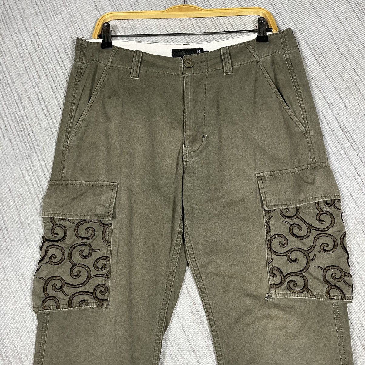 If Six Was Nine × Japanese Brand × Le Grande Bleu (L.G.B.) JapaneseBrand embroidery Army Cargo Pant Size US 34 / EU 50 - 3 Thumbnail