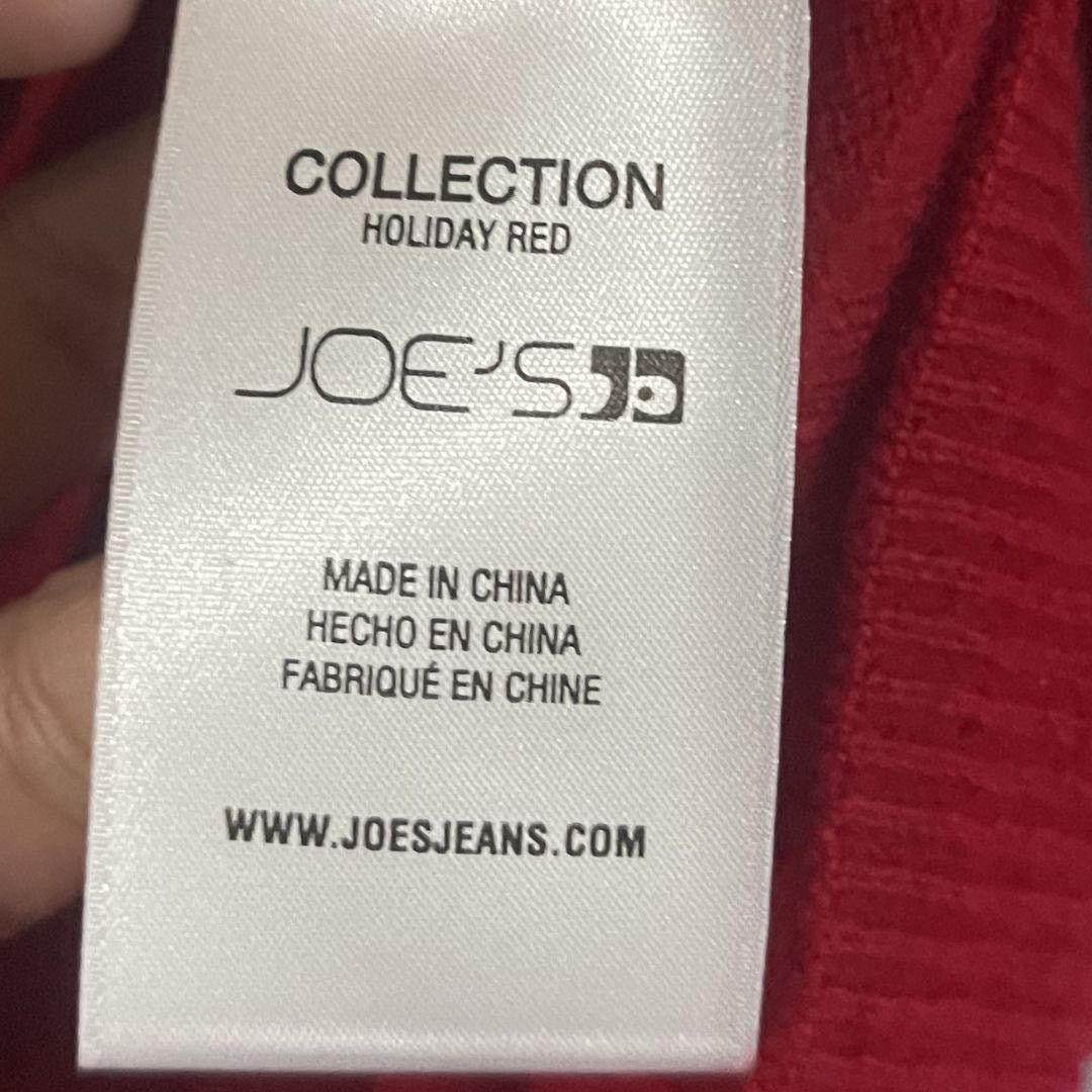Joe's the Dani Cashmere Button Crop Cardigan Holiday Red Small Size S / US 4 / IT 40 - 4 Thumbnail
