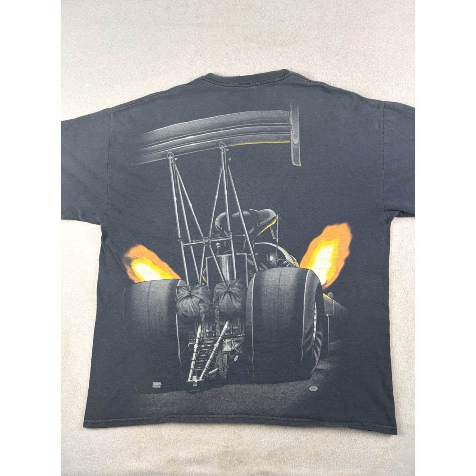 Gildan VINTAGE Gildan NHRA Drag Racing Graphic T Shirt Mens XL Black Size US XL / EU 56 / 4 - 4 Thumbnail