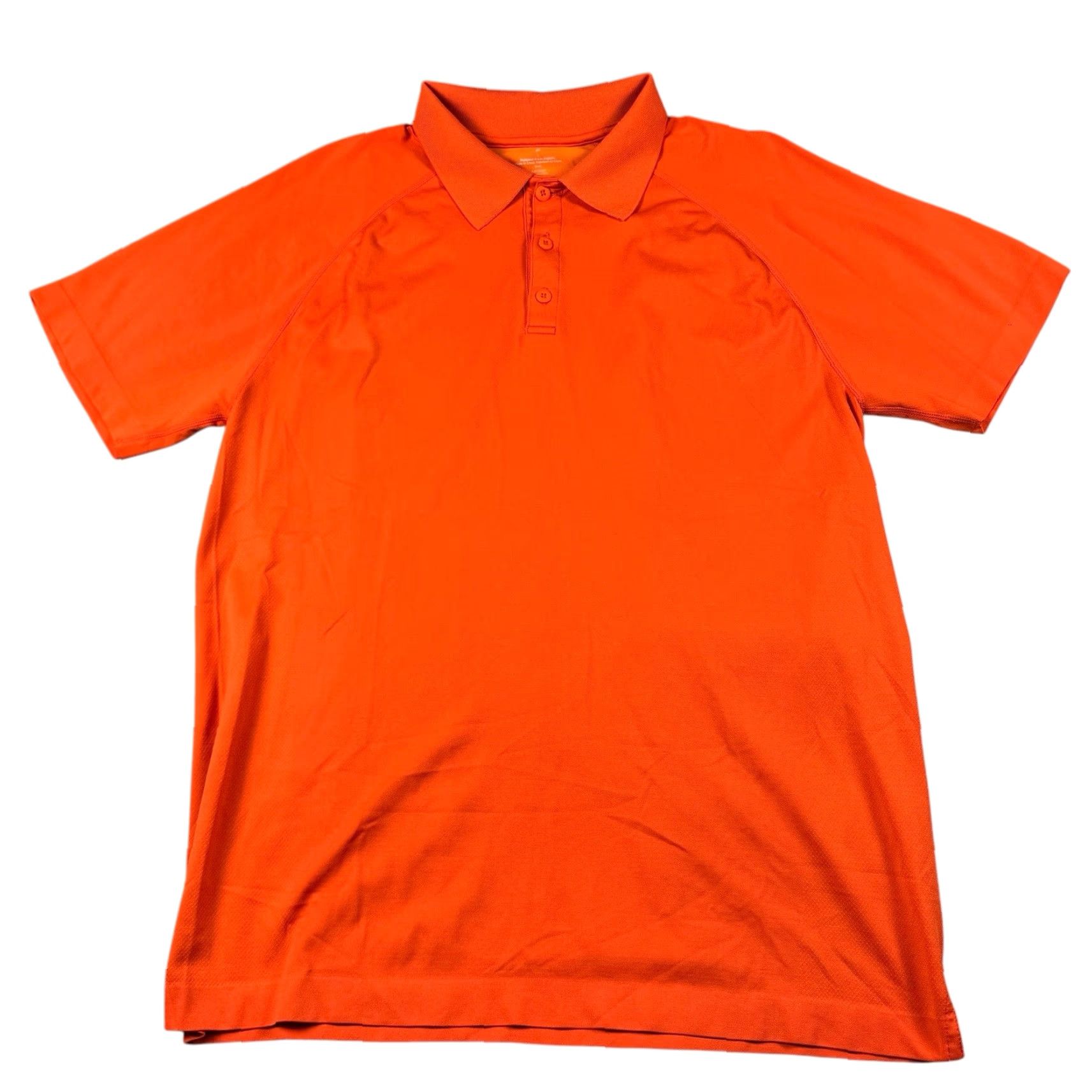 Fabletics Fabletics Polo Shirt Mens L Orange Solid Short Sleeve Casual Performance Stretch Golf Shirt Size US L / EU 52-54 / 3 - 2 Thumbnail