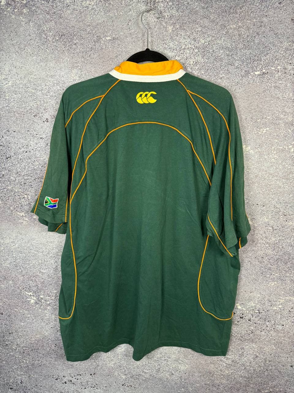 Canterbury of New Zealand South Africa Canterbury Home Rugby Jersey 2007 Union Sasol Size US XXL / EU 58 / 5 - 14 Thumbnail