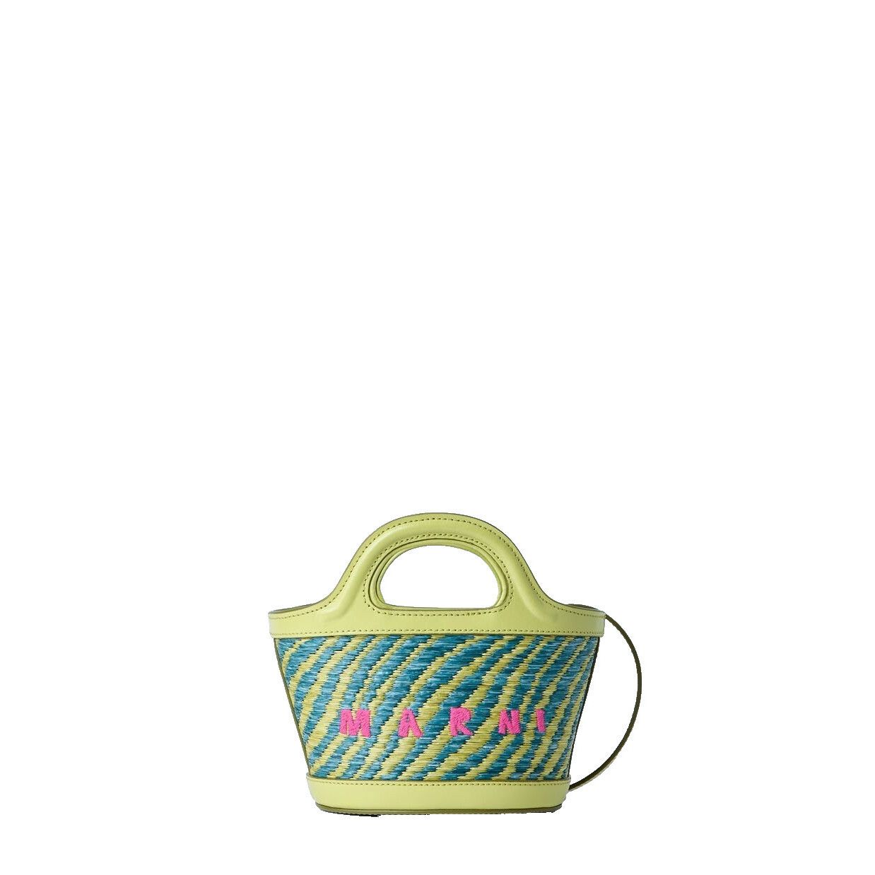 Marni MARNI Tropicalia Micro Yellow Top Handle Bag New Size ONE SIZE - 1 Thumbnail