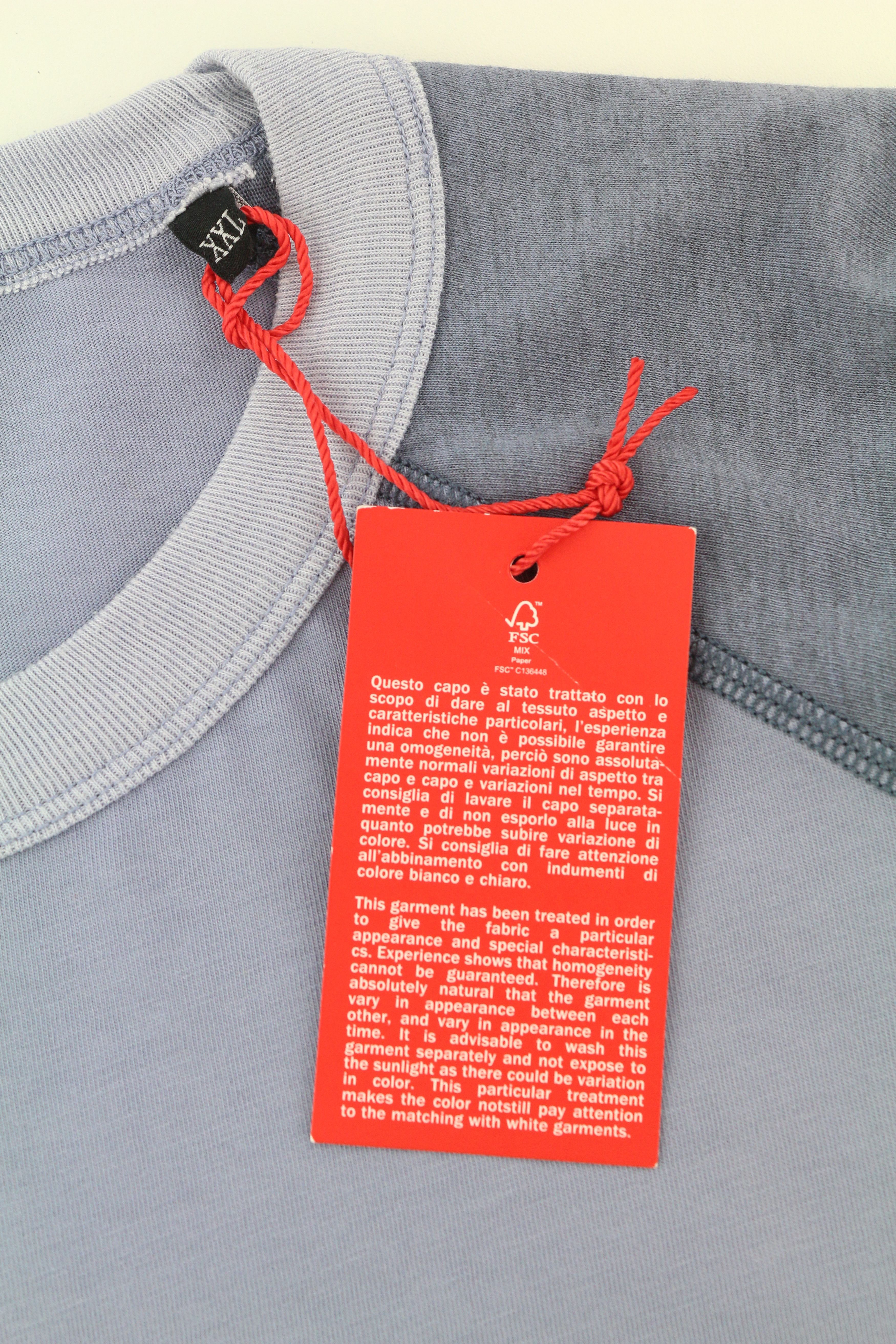 Diesel T-JUSLAN-LS 2XL Blue Crew Neck Tricot T-Shirt 85142 Size US XXL / EU 58 / 5 - 6 Thumbnail