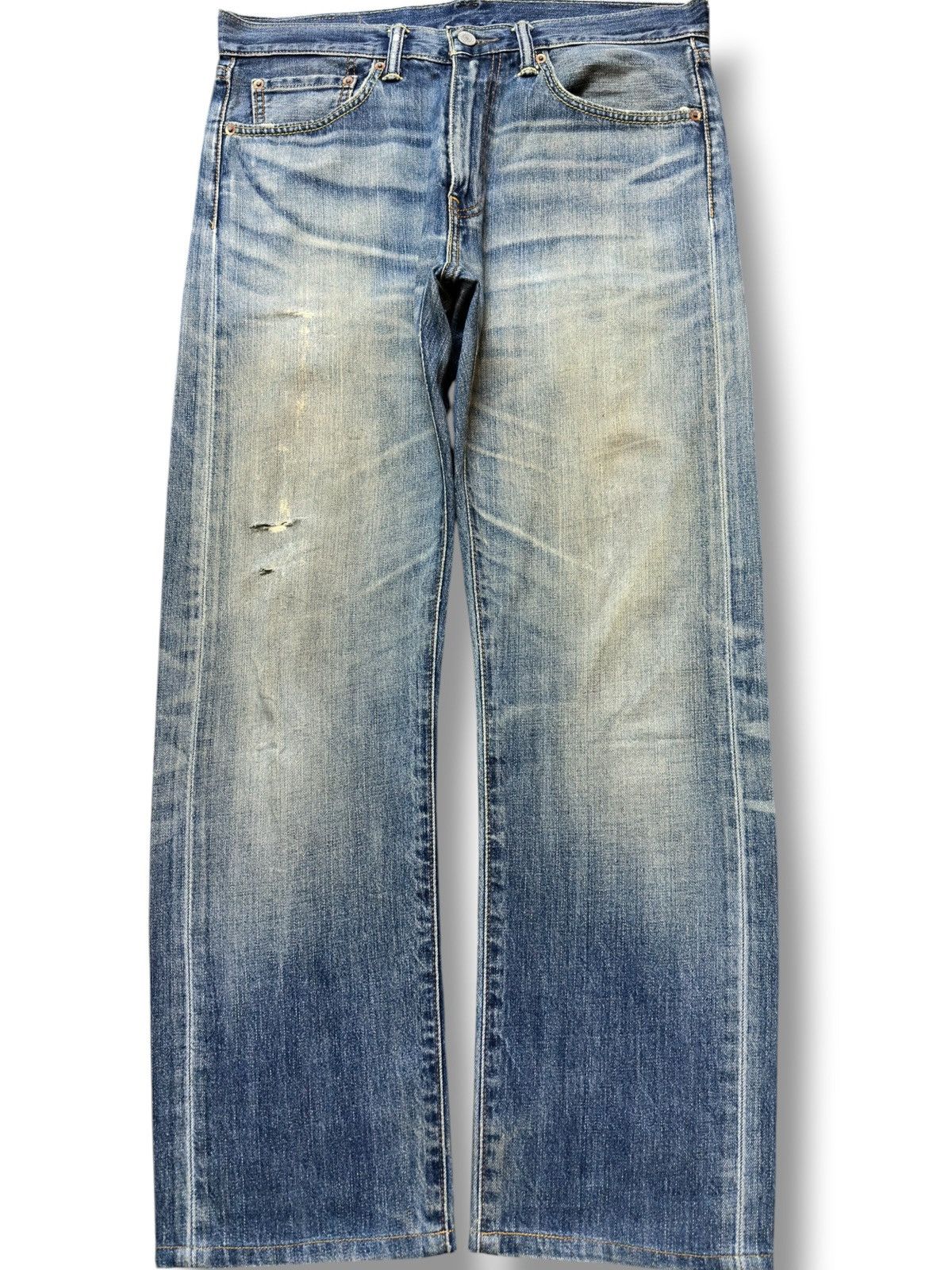 Levi's Vintage Levi’s 505 Mudwash Distressed Denim Size US 34 / EU 50 - 1 Thumbnail