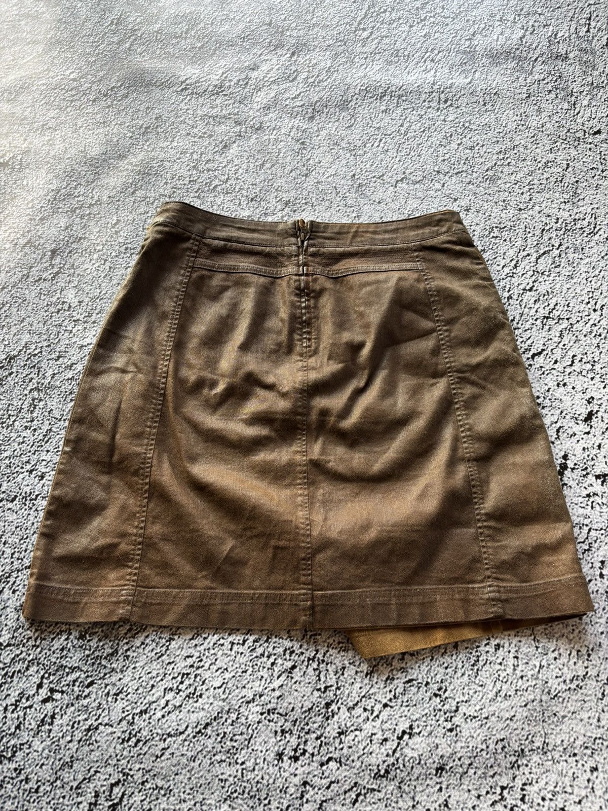 Le Grande Bleu (L.G.B.) Avant garde belted denim midi skirt Size 38" / US 16 / IT 52 - 6 Thumbnail