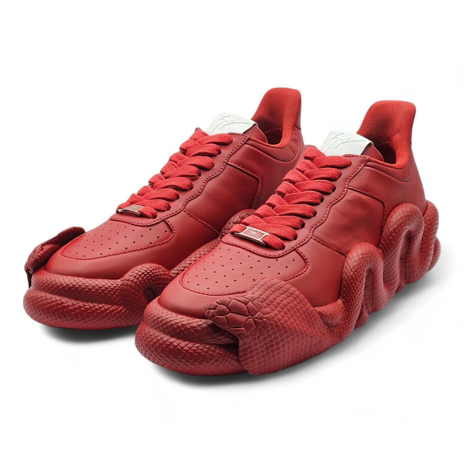 Giuseppe Zanotti Cobras Sneakers - Leather - Red - 44.5 11.5 US $995 Size US 11.5 / EU 44-45 - 1 Thumbnail