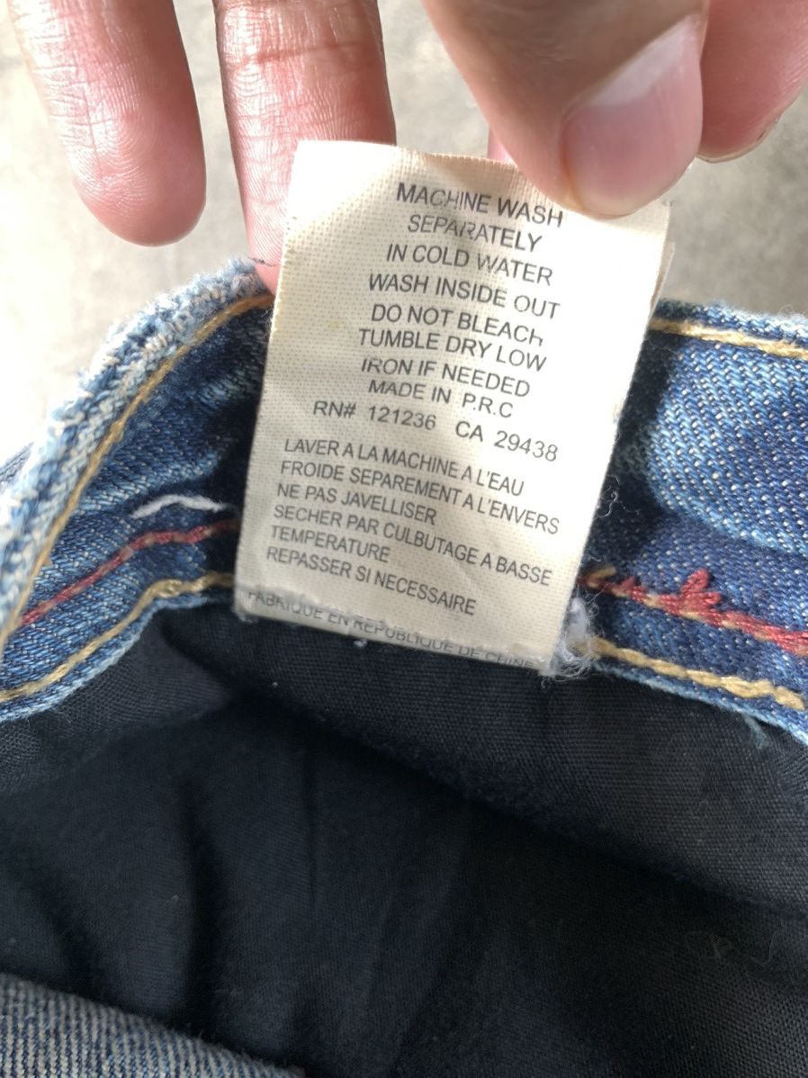 45rpm Vintage Selvedge Jeans Cult Of Individuality Stone wash Size US 31 - 25 Thumbnail