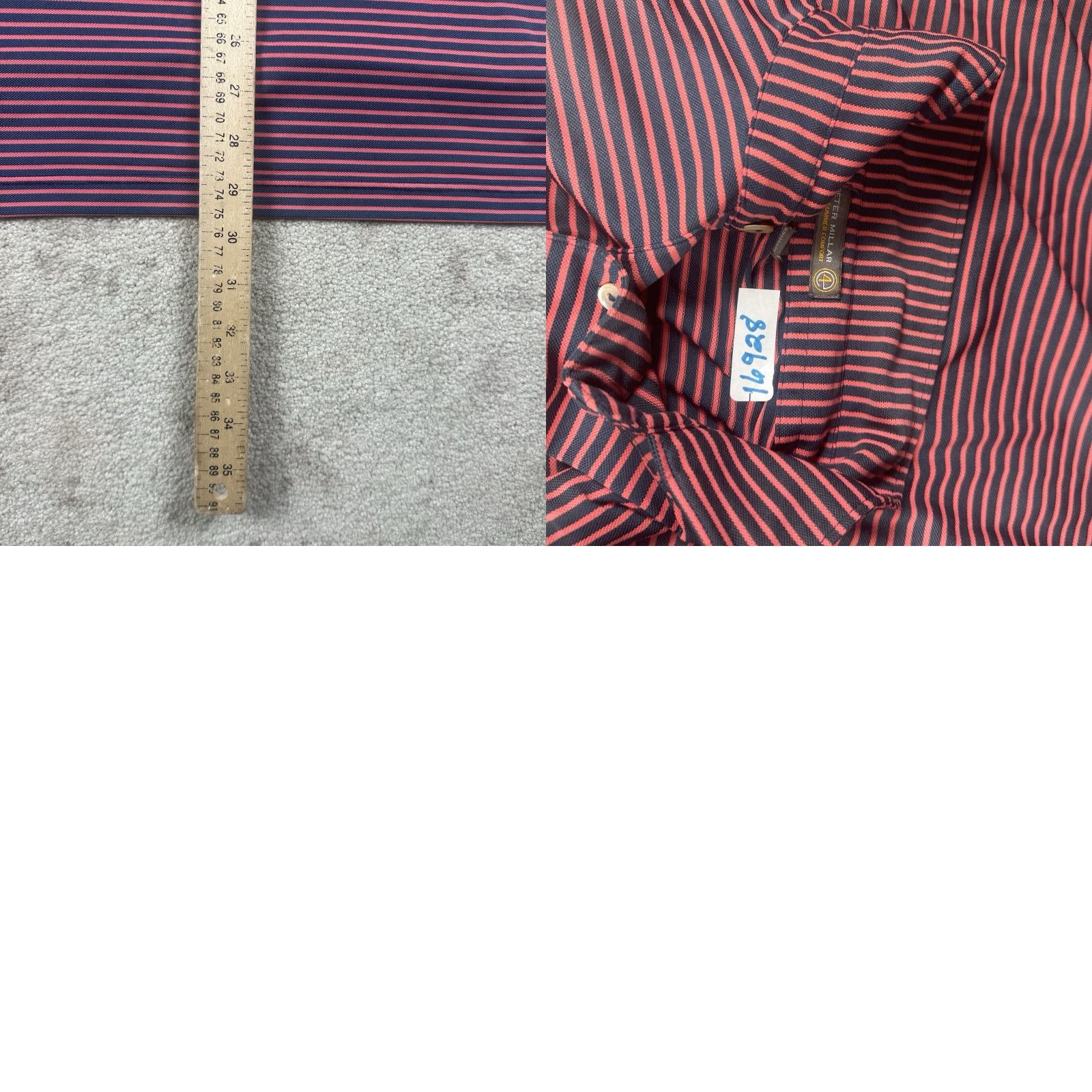 Peter Millar Peter Millar Summer Comfort Polo Shirt Mens Large Pink Striped Polo Shirt Mens Large Pink Striped Size US L / EU 52-54 / 3 - 8 Thumbnail