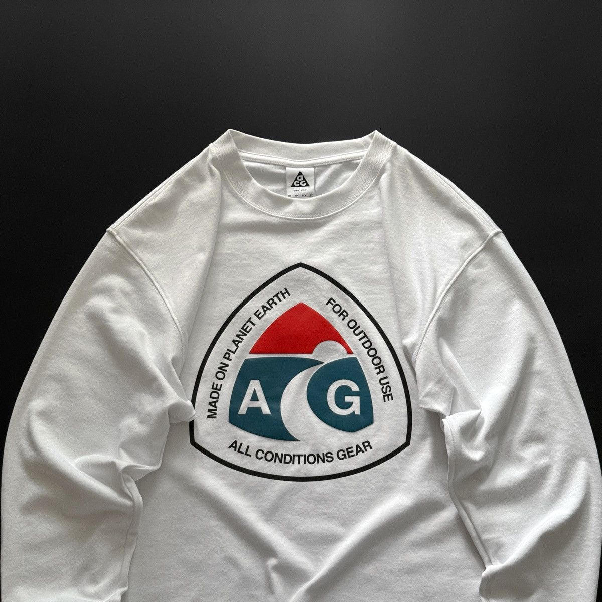 Nike ACG Nike ACG Logo Longsleeve White Size US M / EU 48-50 / 2 - 2 Thumbnail