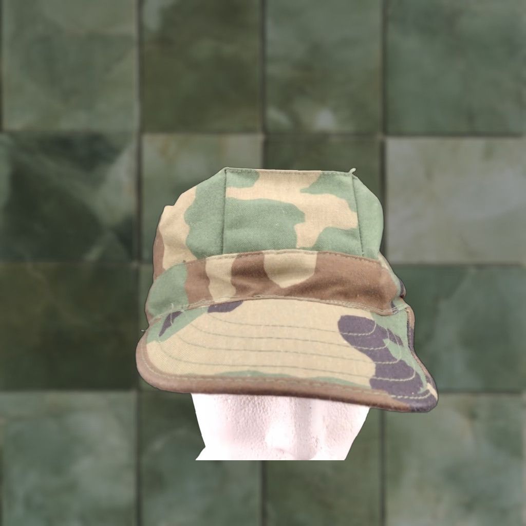 Vintage US Army Military Cap Utility Medium Woodland Shirt Men M Cotton Blend Army Cap Green US Army USA Size ONE SIZE - 1 Thumbnail