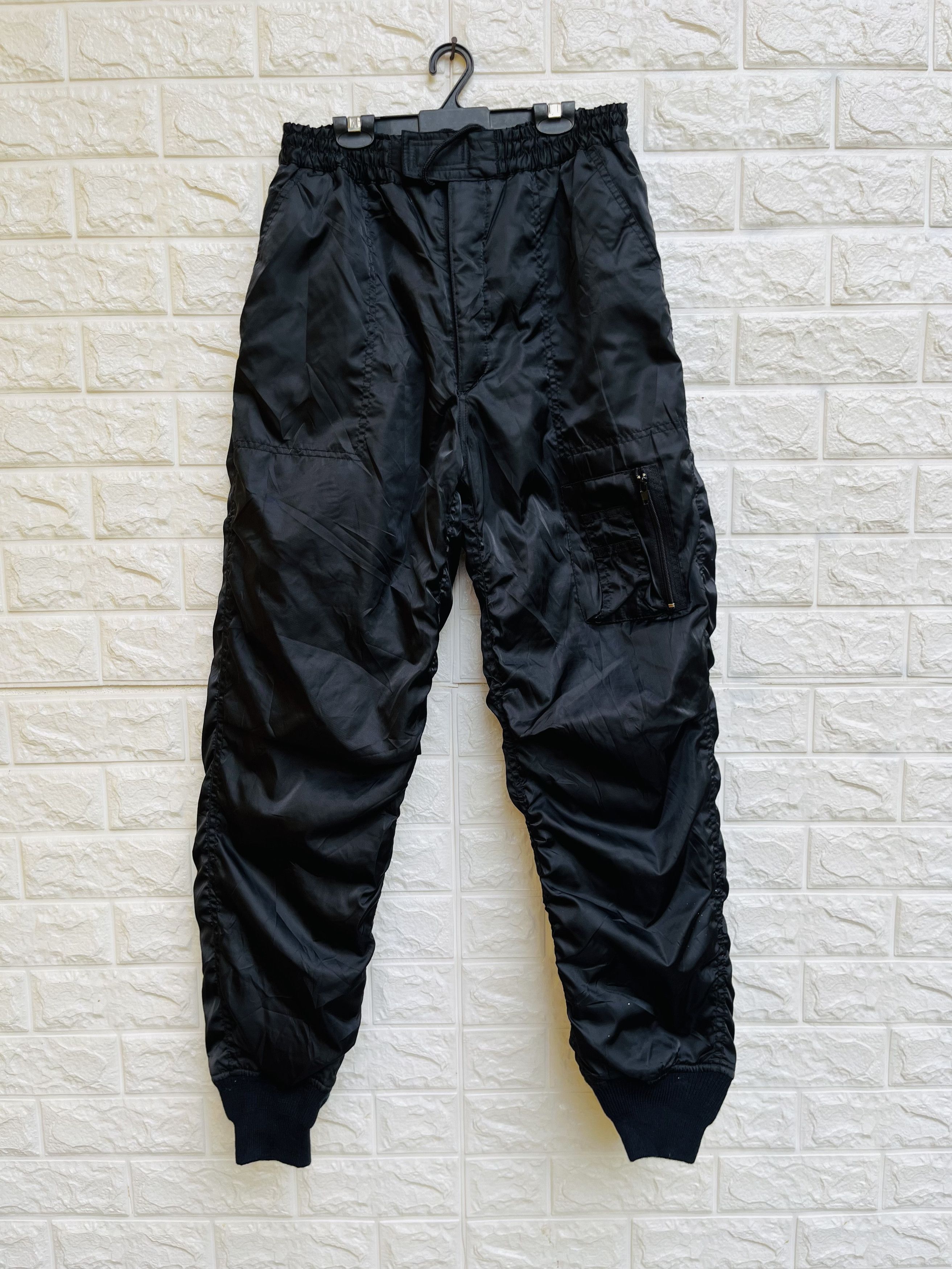 Image of Vintage Flight Pant Military Hip Hop Streetwear Style in Black, Men's (Size 31)