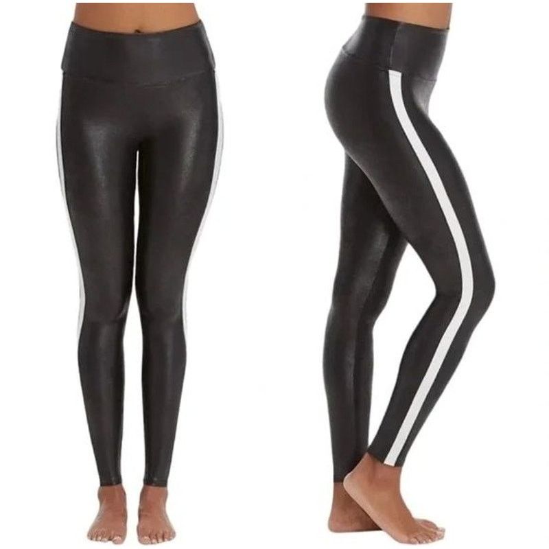 Spanx Size 1X | NEW Spanx Faux Leather Tummy Control Leggings Size 40" / US 18 - 3 Thumbnail