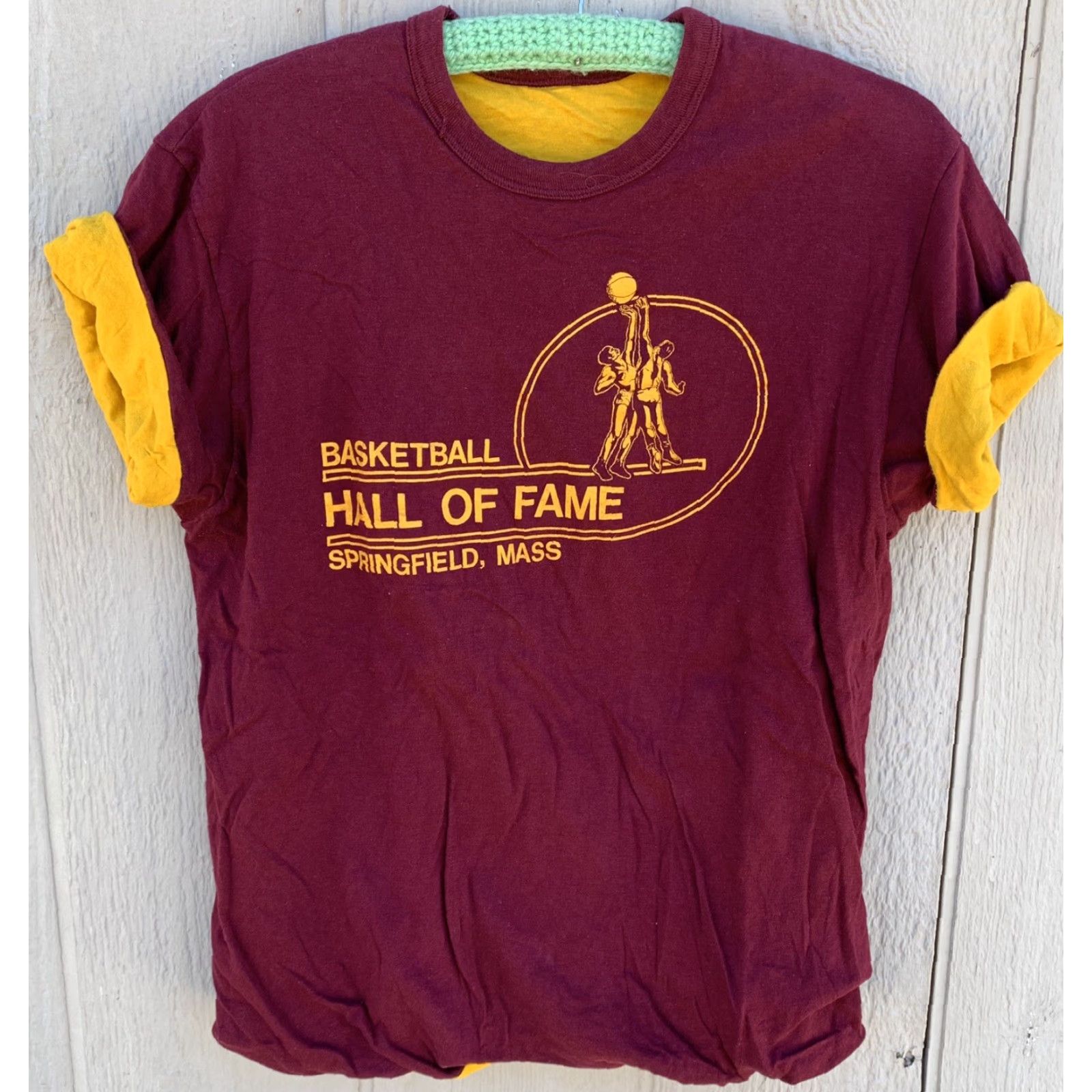 Champion VINTAGE Champion Basketball Hall of Fame Springfield Mass t-shirt XL Men Red 1980s Graphic Tee Made In USA Short Sleeve Shoes? Size US XL / EU 56 / 4 - 3 Thumbnail