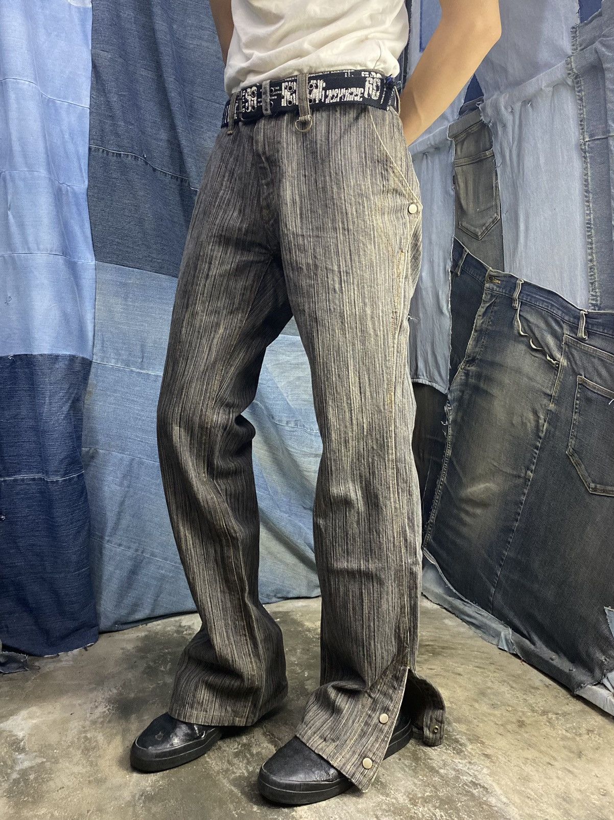 flare nicole club for men hickory jeans pant 33x30