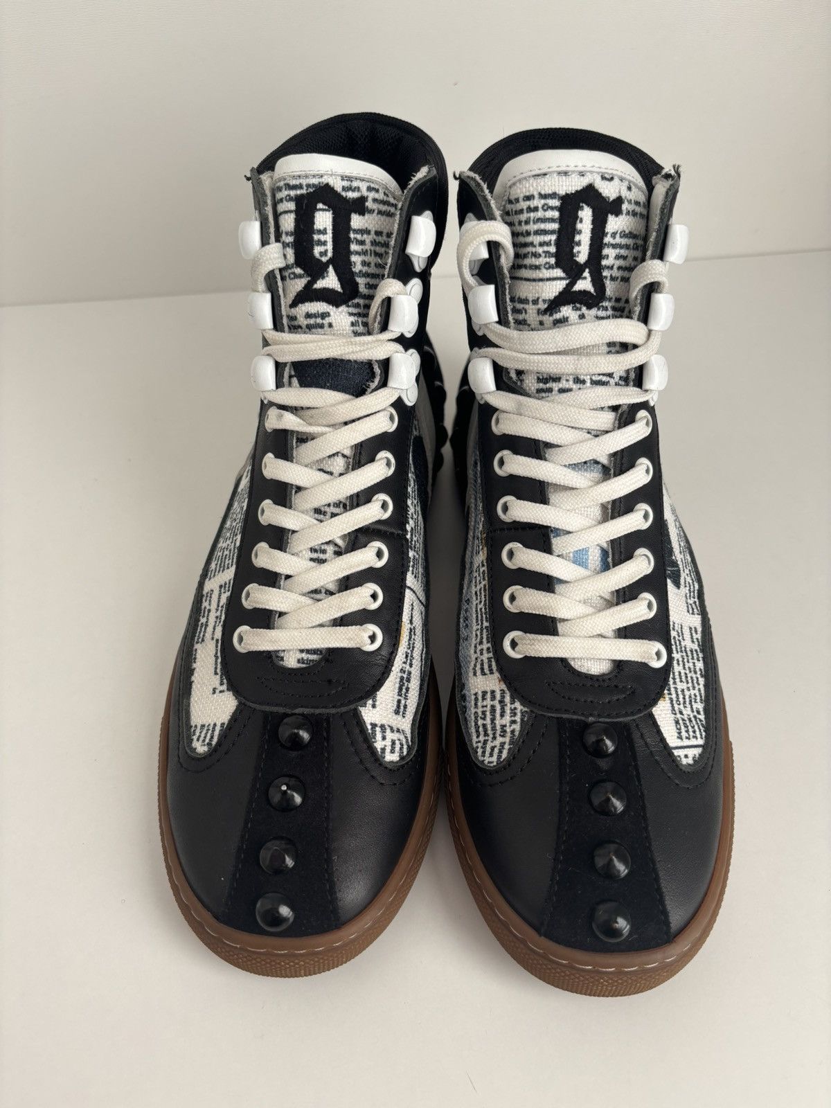 John Galliano John Galliano newspaper sneakers avantgarde Size US 8 / IT 38 - 3 Thumbnail