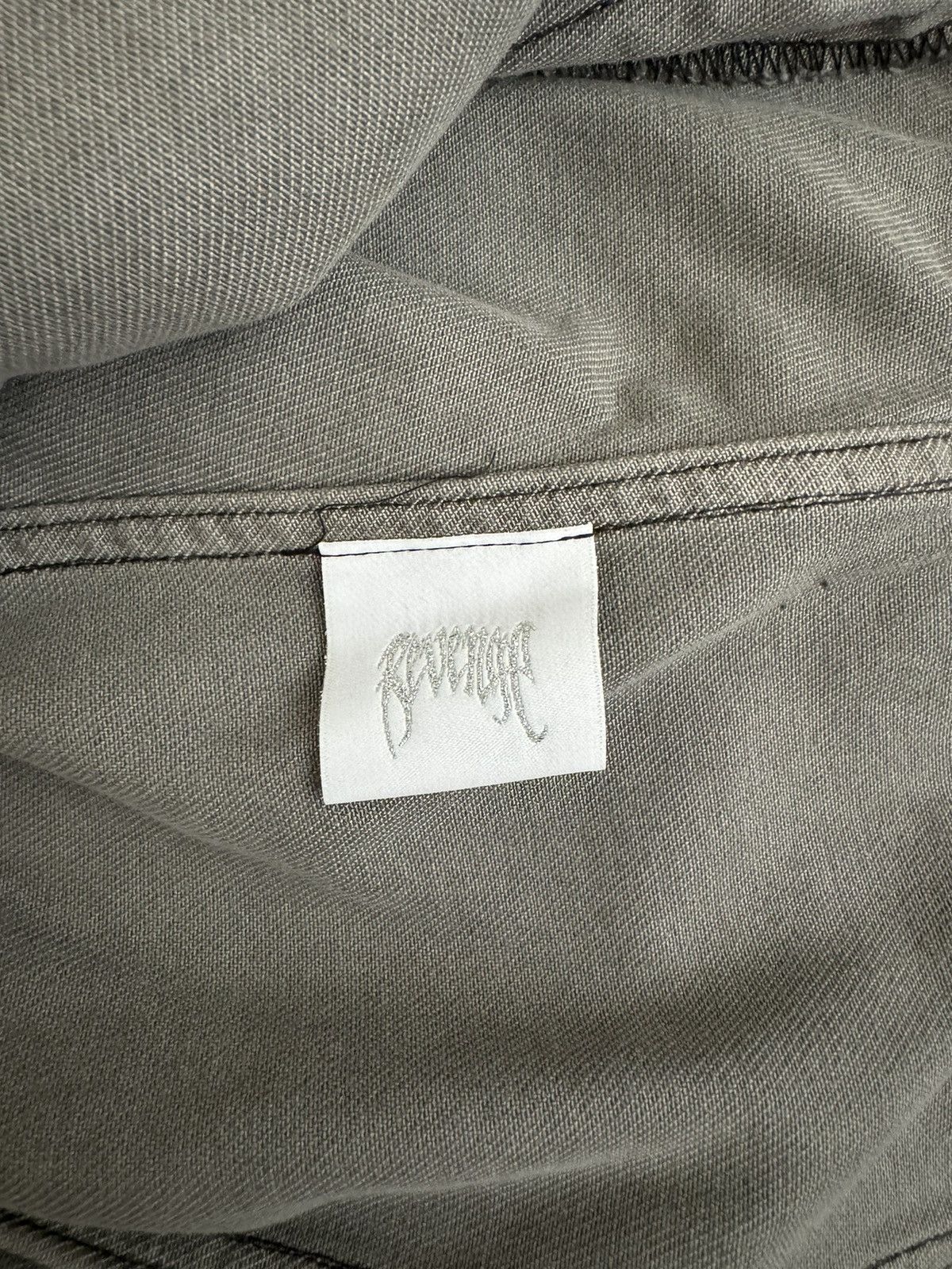 Revenge Revenge Grey Embroidered Denim Jacket Size US L / EU 52-54 / 3 - 6 Thumbnail