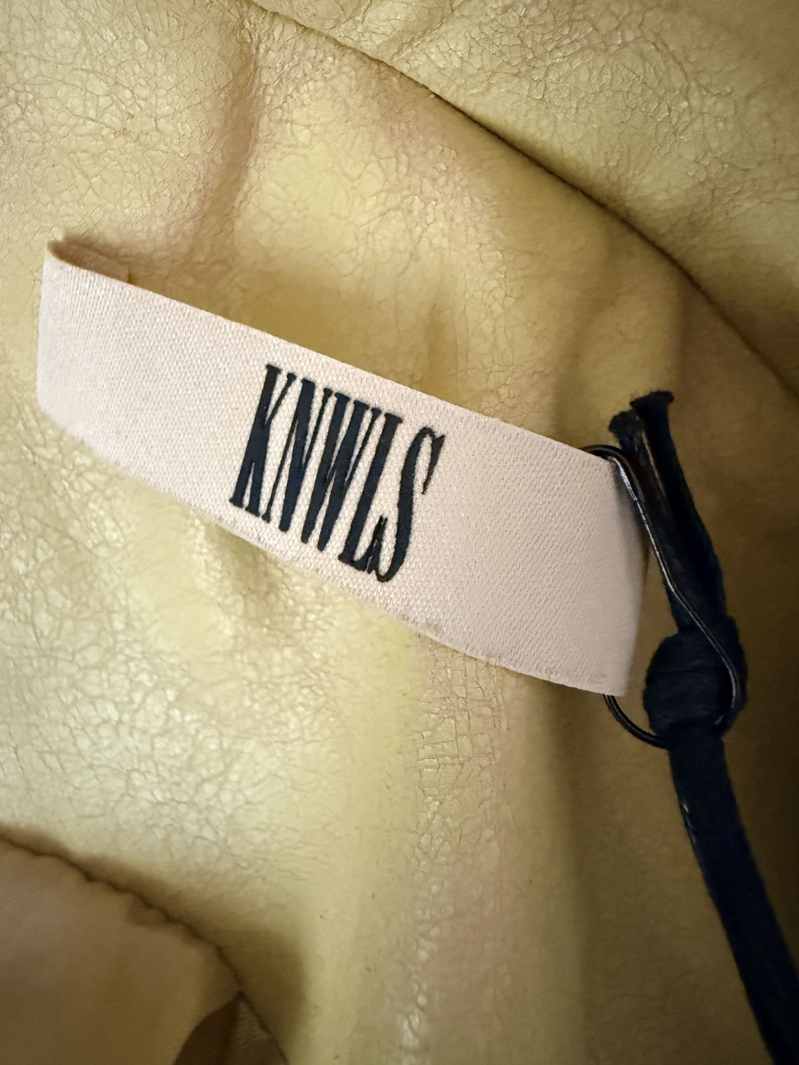 KNWLS KNWLS Claw Jacket Distressed Yellow Lambskin Size 12 NWT Size XL / US 12-14 / IT 48-50 - 10 Thumbnail