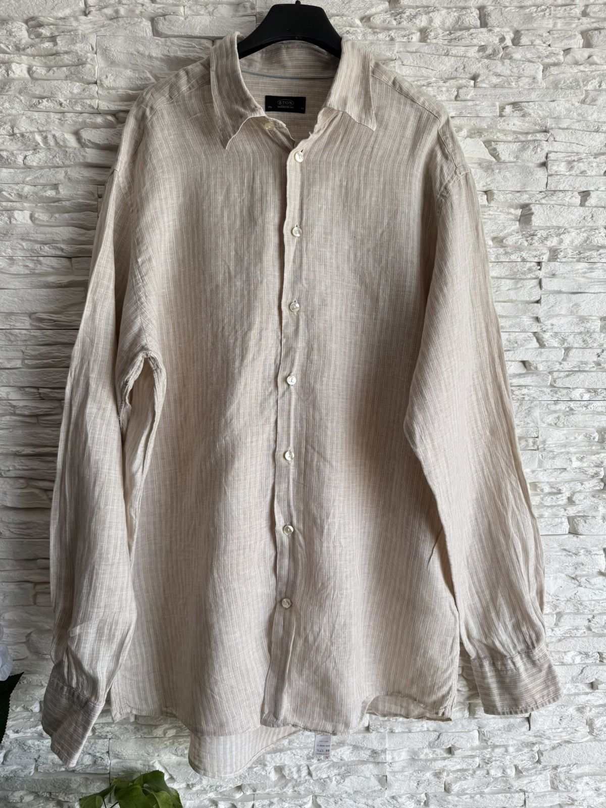 Eton Eton Linen shirt Size 44R - 3 Thumbnail