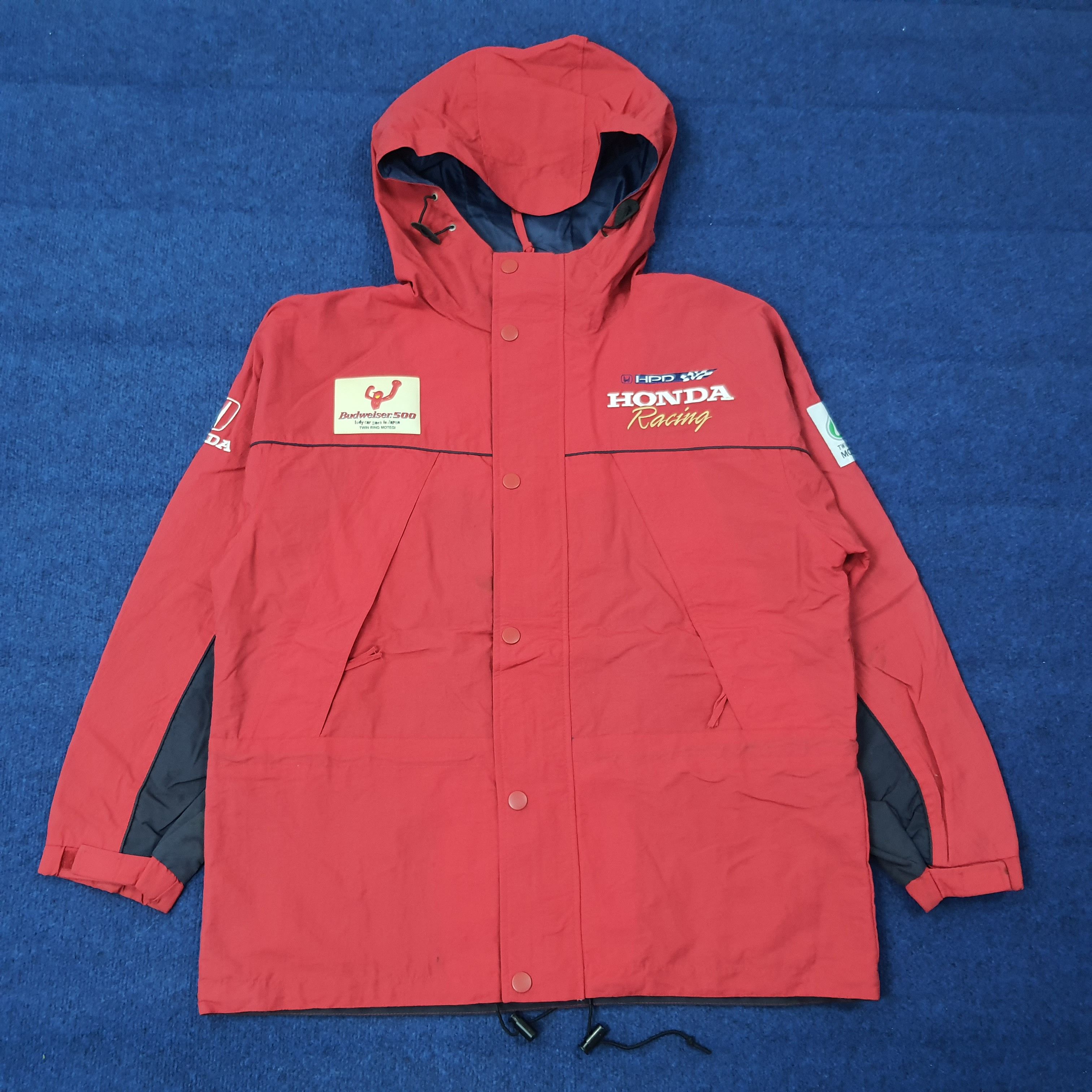 Honda Vintage 90s Honda CART Racing Jacket 500 Twin Ring C268N9 Size US L / EU 52-54 / 3 - 4 Thumbnail