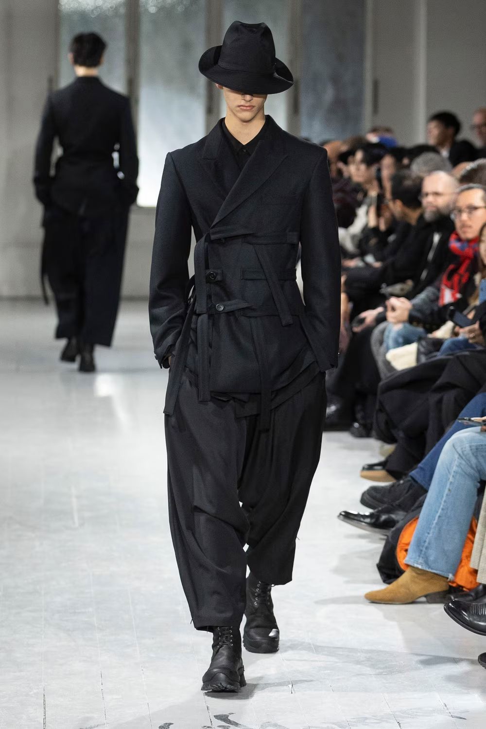 Yohji Yamamoto Yohji Yamamoto Pour Homme Gabardine Side Gusset Draped Pants Size US 30 / EU 46 - 7 Thumbnail