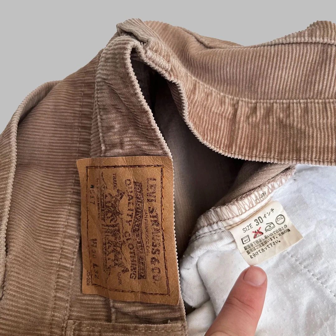 Levi's × Vintage Levi’s 517 1995 Vintage Japan Made W26 Brown Corduroy Pants Size 26" / US 2 / IT 38 - 5 Thumbnail