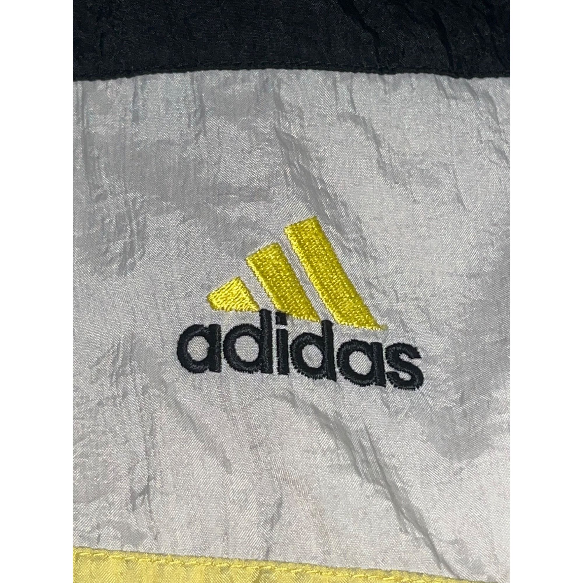 Adidas Vintage Adidas Yellow Black White Jacket Size US L / EU 52-54 / 3 - 3 Thumbnail
