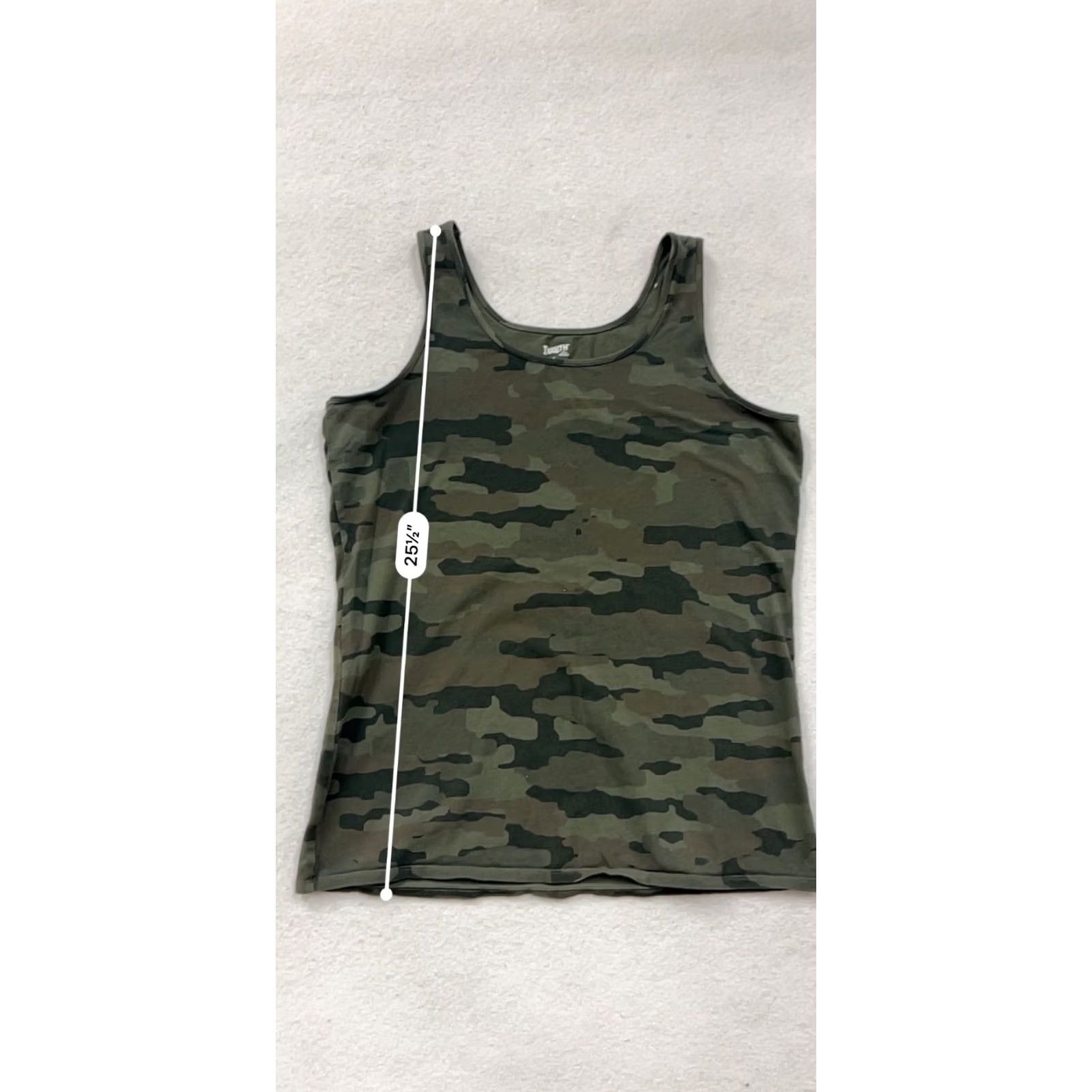 Duluth Trading Company Duluth Trading Co TankTop Womens L Camouflage Cotton Spandex Sleeveless Round Neck Green Size L / US 10 / IT 46 - 7 Thumbnail