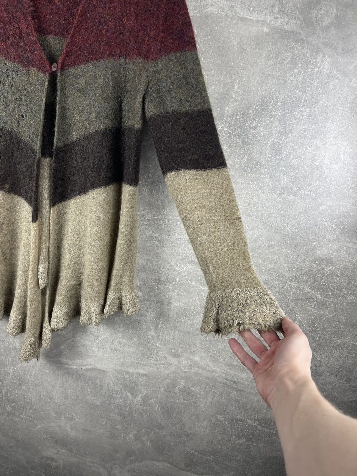 Other Sarah Pacini Italy Artistic Mohair Merino Wool Textured Knit Size ONE SIZE - 4 Thumbnail