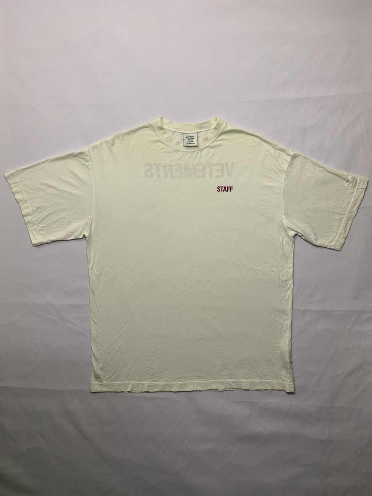Vetements Vetements Staff Tshirt Size US M / EU 48-50 / 2 - 1 Thumbnail