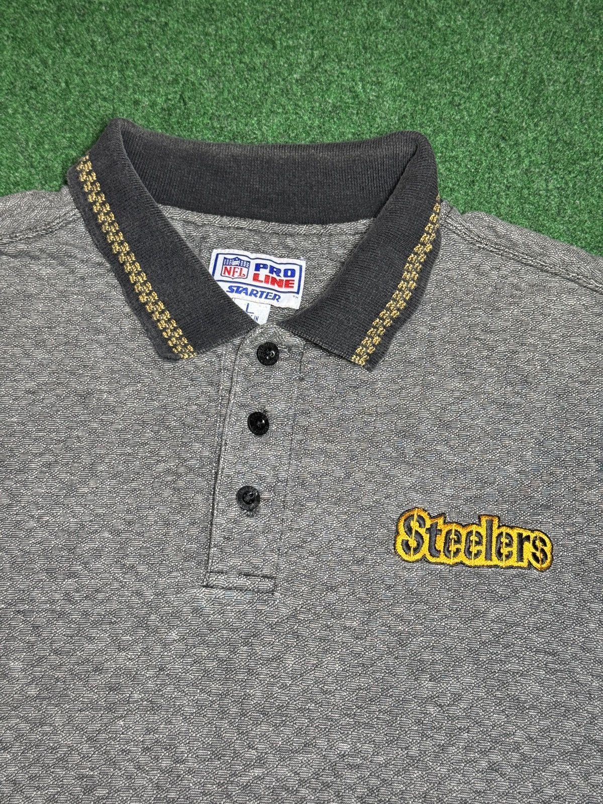 Starter Vintage 90s Pittsburgh Steelers NFL Pro Line Starter Polo Size US XL / EU 56 / 4 - 2 Thumbnail