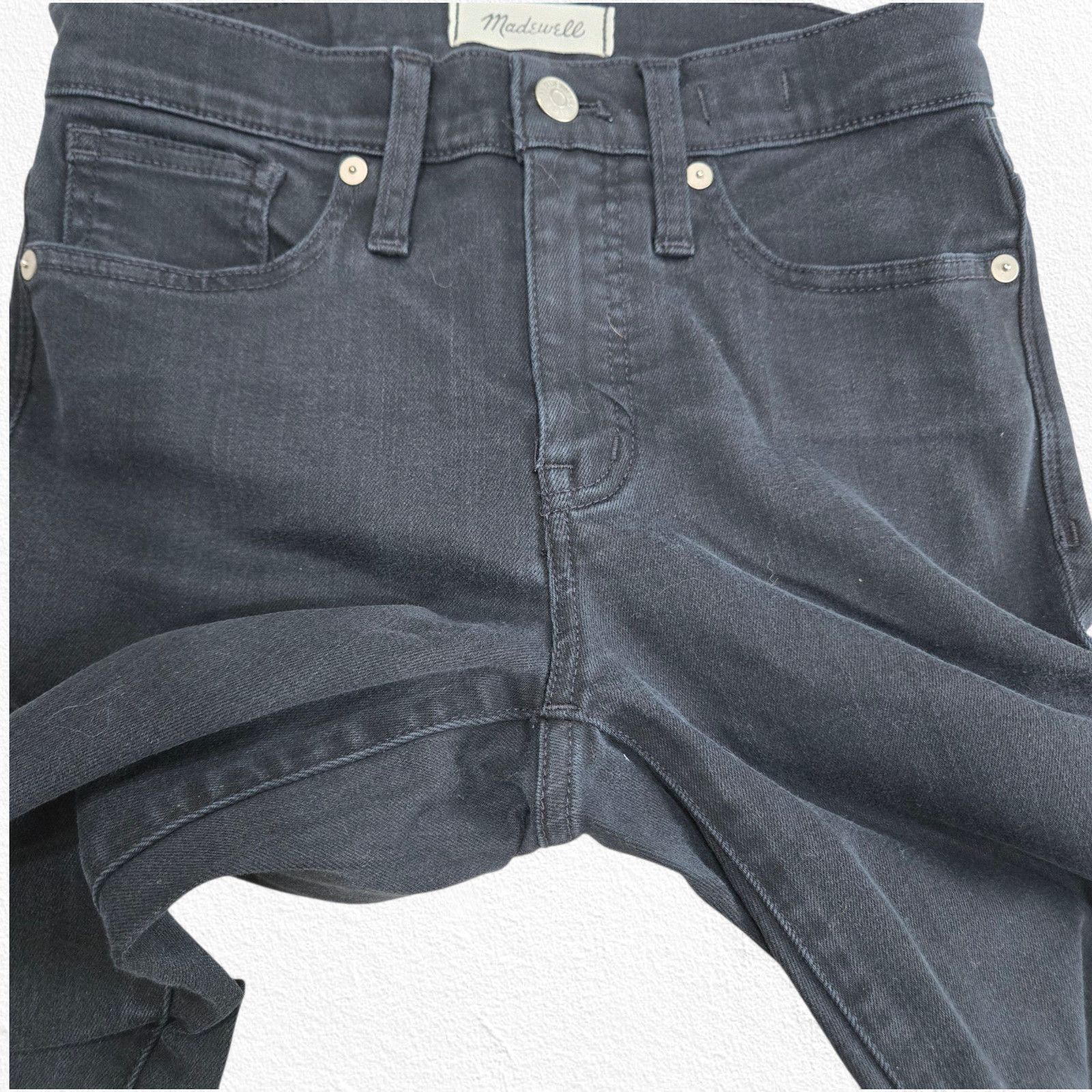 Madewell Madewell 9" High-Rise Skinny Jeans Black Size 25 Size 25" / US 0 / IT 36 - 5 Thumbnail
