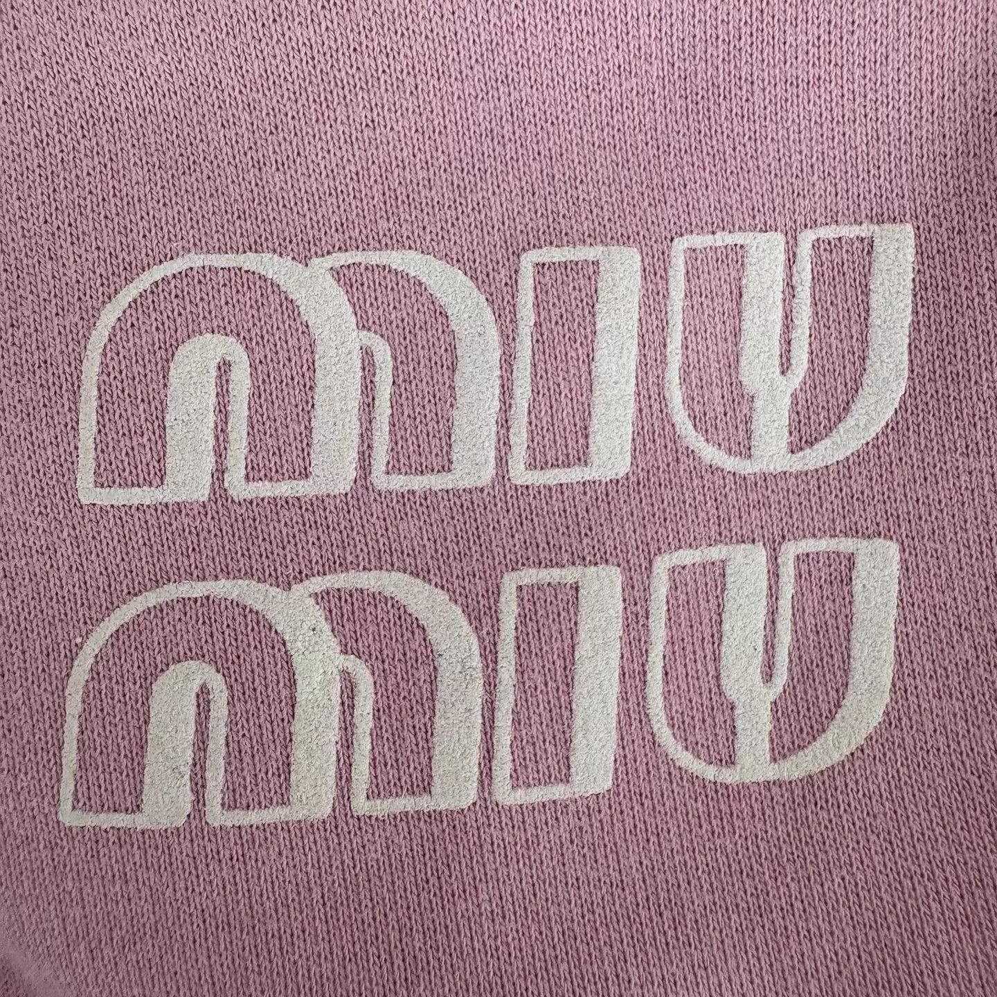Miu Miu MIUMIU Pink Embroidered Logo Women's Sweatpants Size 28" / US 6 / IT 42 - 6 Thumbnail