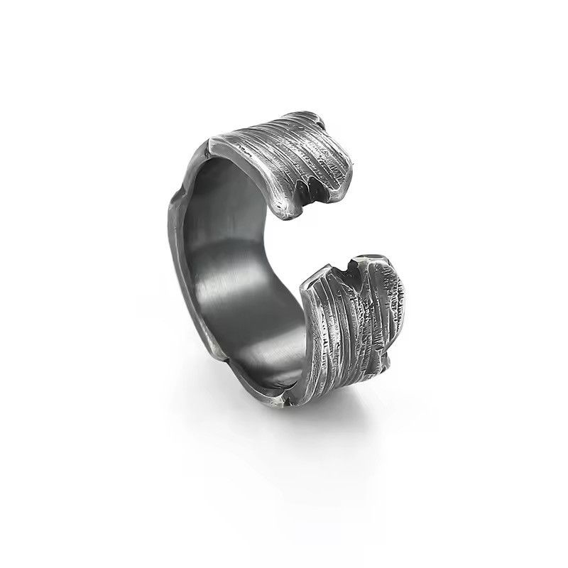 Japanese Brand Vintage Silver Plated Irregular Ring Size ONE SIZE - 4 Thumbnail