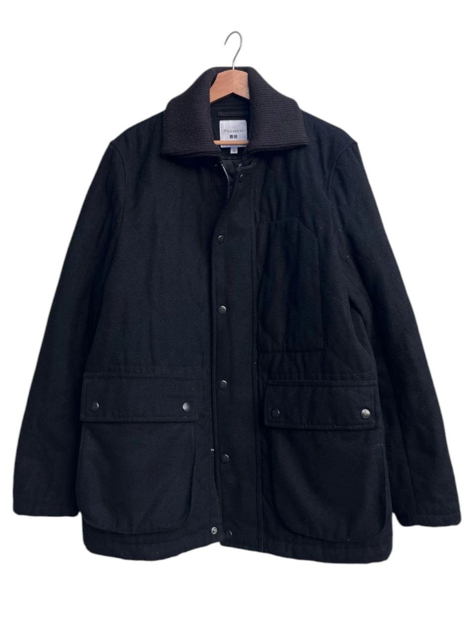 JW Anderson × Japanese Brand JW Anderson x Uniqlo Black Wool-Blend Quilted Jacket Size US L / EU 52-54 / 3 - 2 Thumbnail