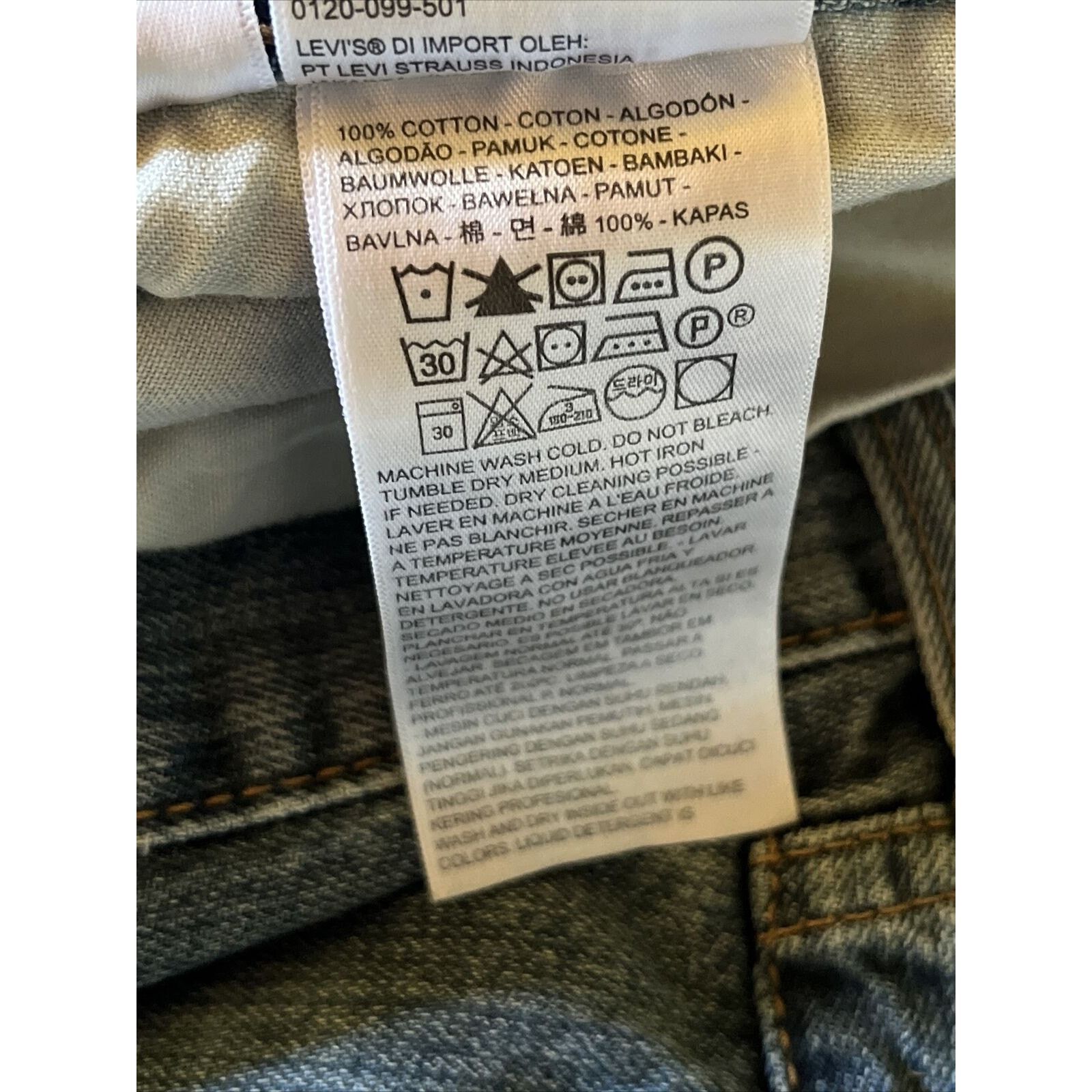 Levi's Levi's 559 Jeans Men 33x32 Blue Medium Wash Cotton Denim Y2K Size US 32 / EU 48 - 9 Thumbnail