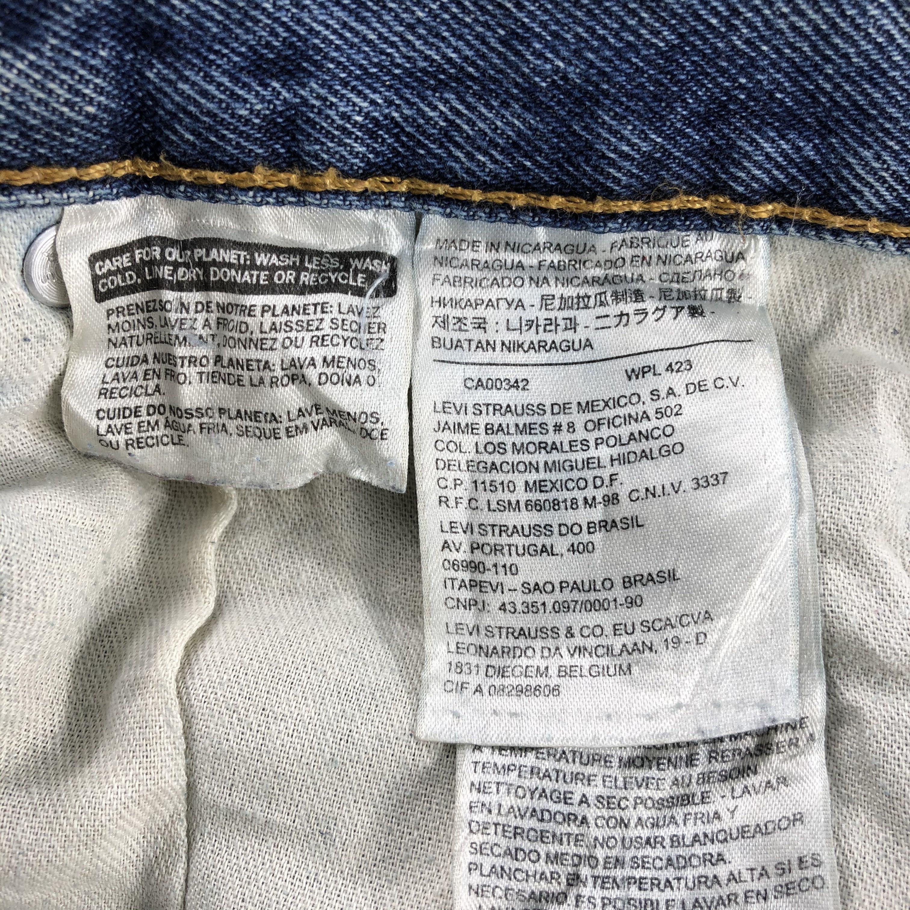 Levi's Vintage Blue Wash Levis 505 Jeans-J2261 Size US 38 / EU 54 - 13 Thumbnail