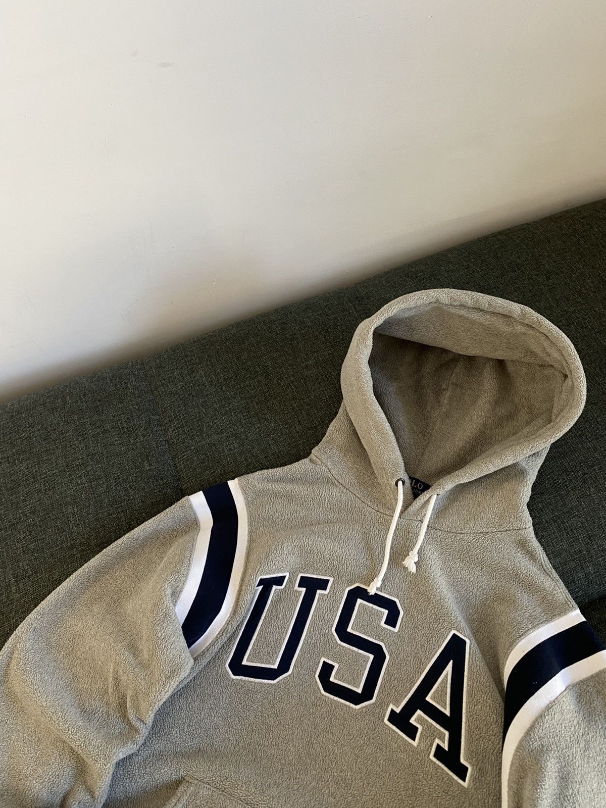 Polo Ralph Lauren Polo Ralph Lauren Vintage Fleece Hoodie USA Big logo Japanes Size US M / EU 48-50 / 2 - 4 Thumbnail