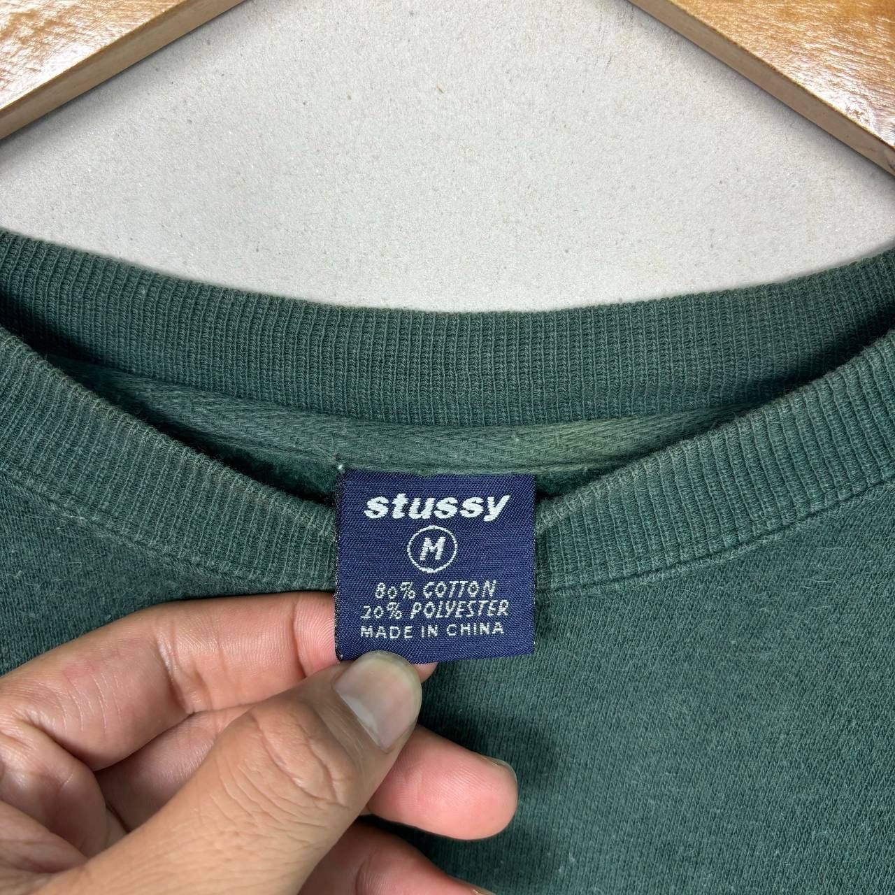 Stussy Vintage 96 Stussy S2C Supersport Sweatshirt Green M Size US M / EU 48-50 / 2 - 6 Thumbnail