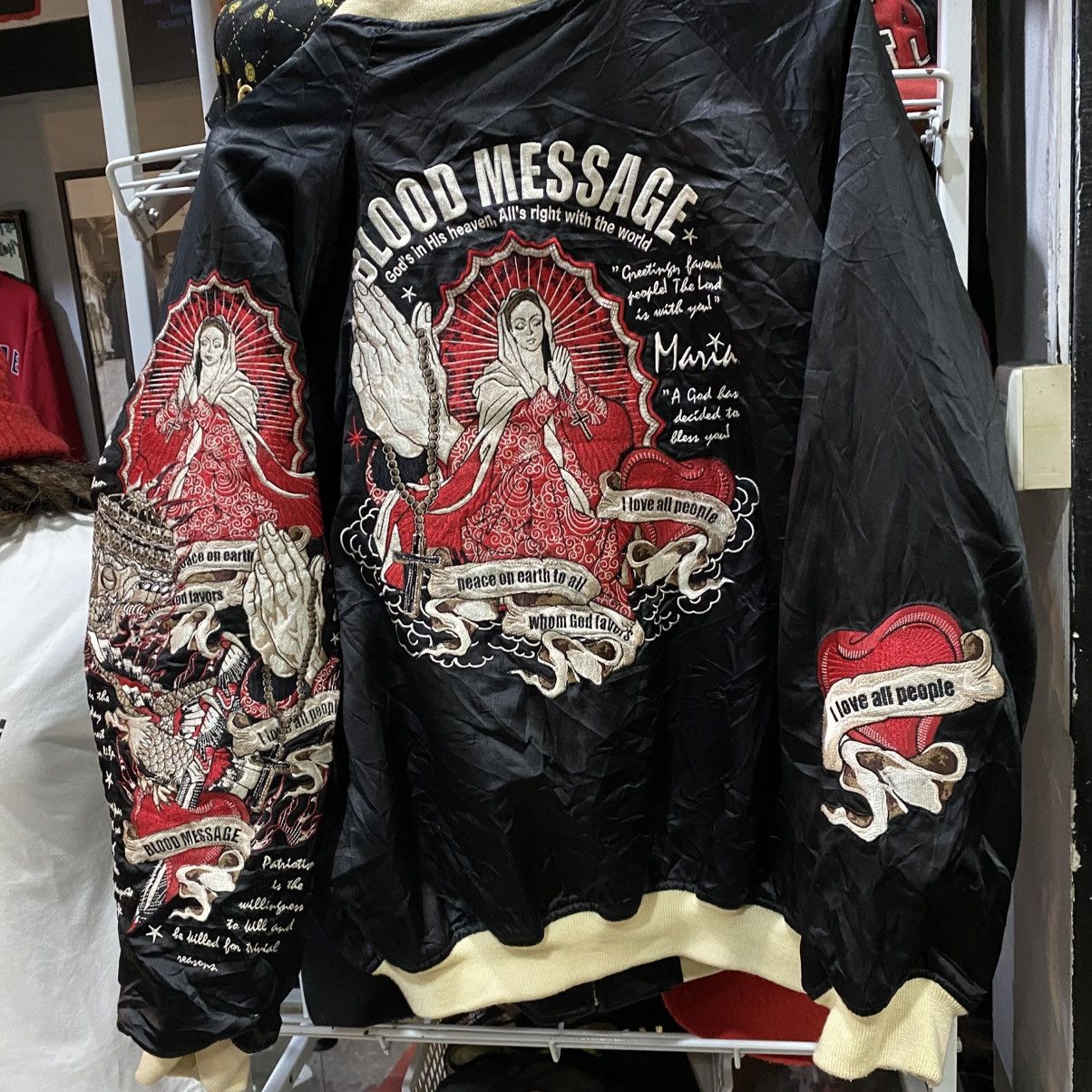 Tedman ARCHIVE Vintage Y2K Tedman Blood Message Reversible Jackets Size US L / EU 52-54 / 3 - 5 Thumbnail