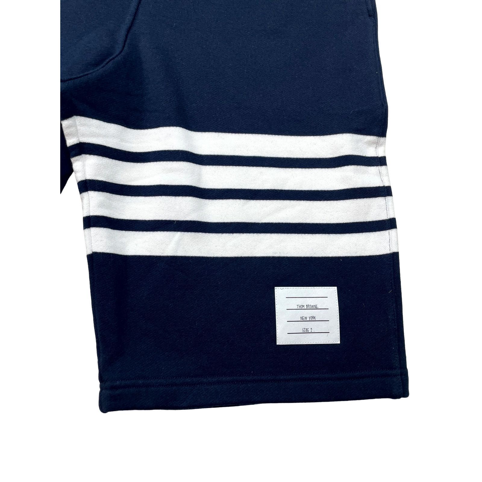 Thom Browne Thom Browne Stripe Sweat Navy & White Shorts Size US 32 / EU 48 - 2 Thumbnail