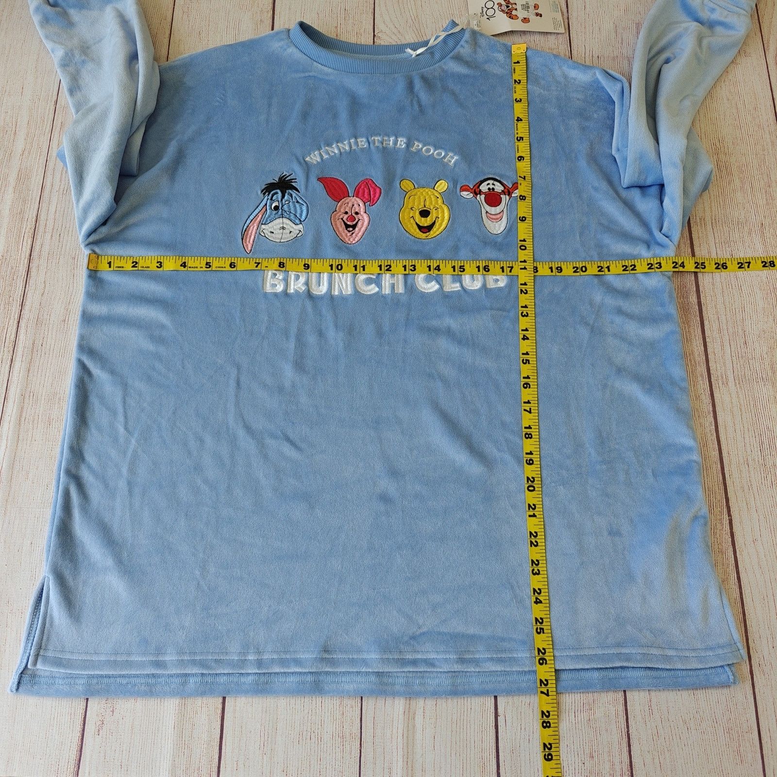 Disney Disney Winnie the Pooh "Brunch Club" velour PJ top sz XS NWT Size XS / US 0-2 / IT 36-38 - 7 Thumbnail