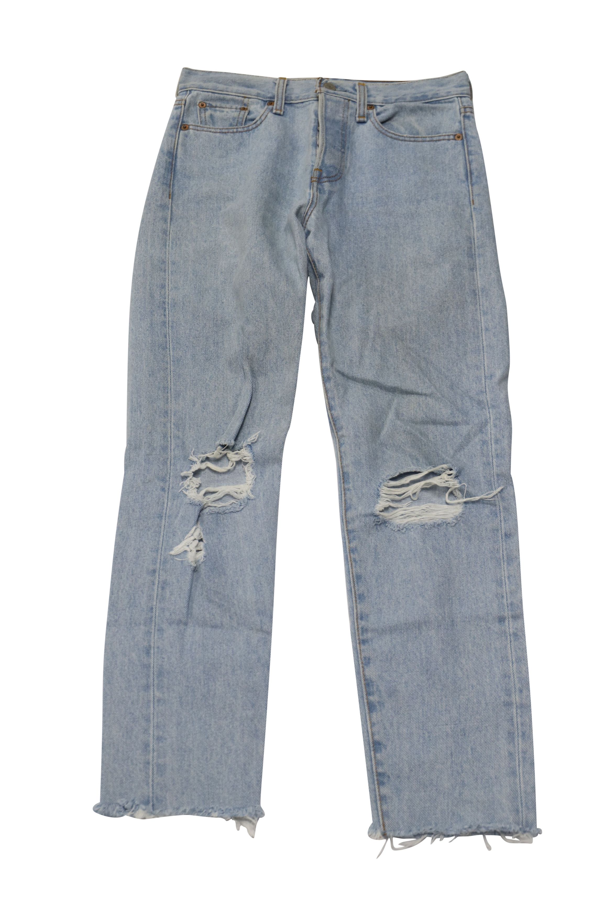 Levi's Levi's Medium Wash Jeans in Light Blue Cotton Denim Size 26" / US 2 / IT 38 - 1 Thumbnail