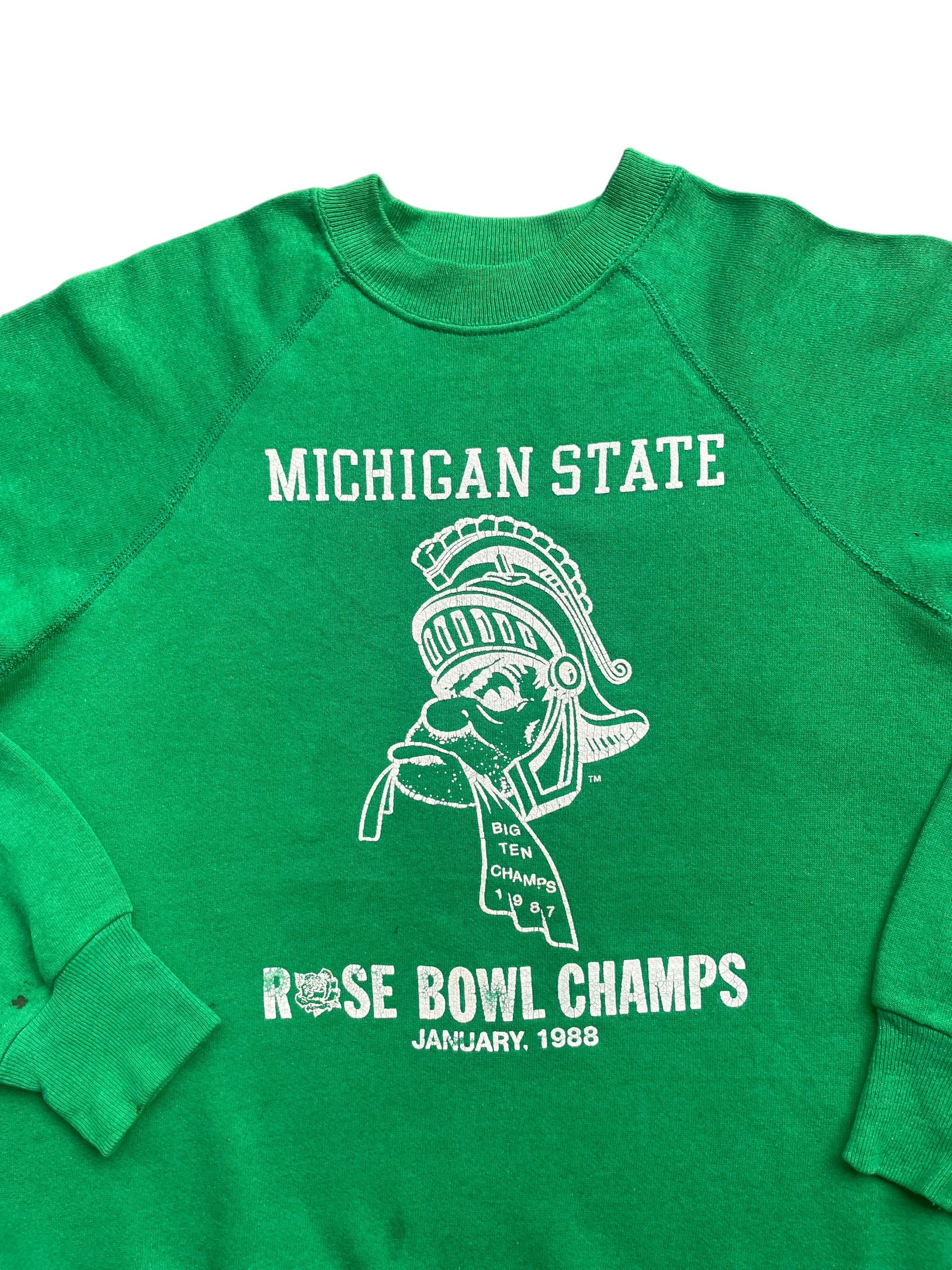 NFL × Vintage Vintag 1988 Michigan State Rose Bowl Champs Crewneck Size US L / EU 52-54 / 3 - 2 Thumbnail