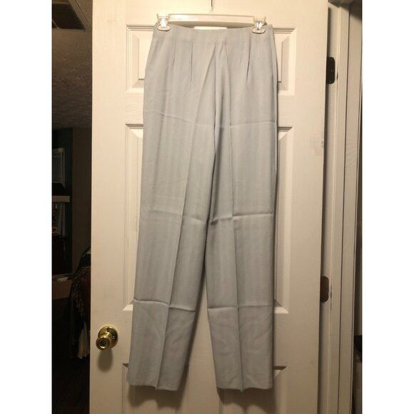 Giorgio Armani Giorgio Armani women's new sky blue dress pants size: 10 Size 32" / US 10 / IT 46 - 3 Thumbnail