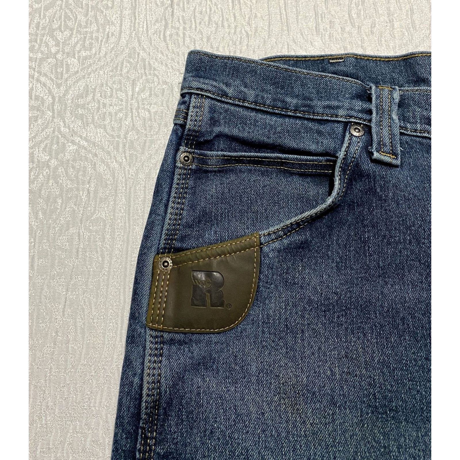 Wrangler Wrangler Riggs Jeans Mens 38x30 Blue Straight Denim Workwear Pants Jeans Size US 38 / EU 54 - 3 Thumbnail