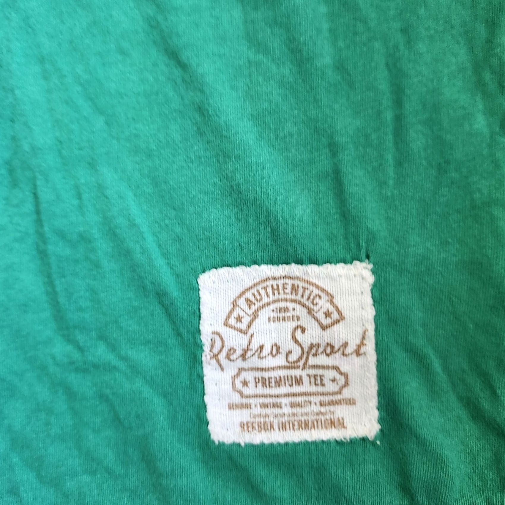 Vintage Retro Sport New York Jets Logo Junior Shirt M Teens V-Neck Green Short Sleeve Pullover 100% Cotton Casual Travel Size M / US 6-8 / IT 42-44 - 3 Thumbnail